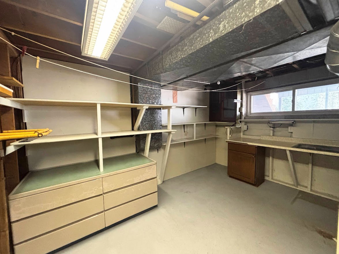 Storage Room downstairs - there are also laundry hookups in this room