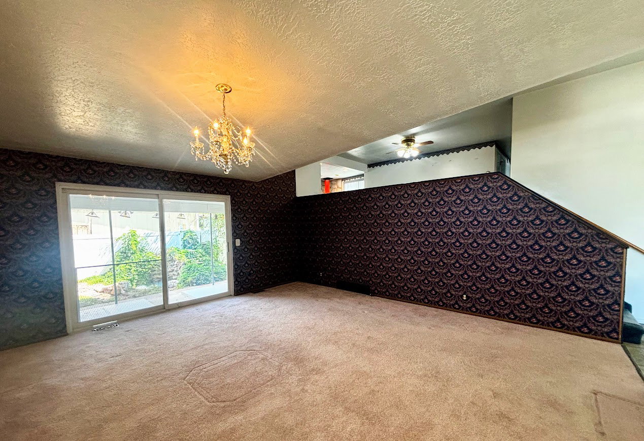 Living room looking up to the next level