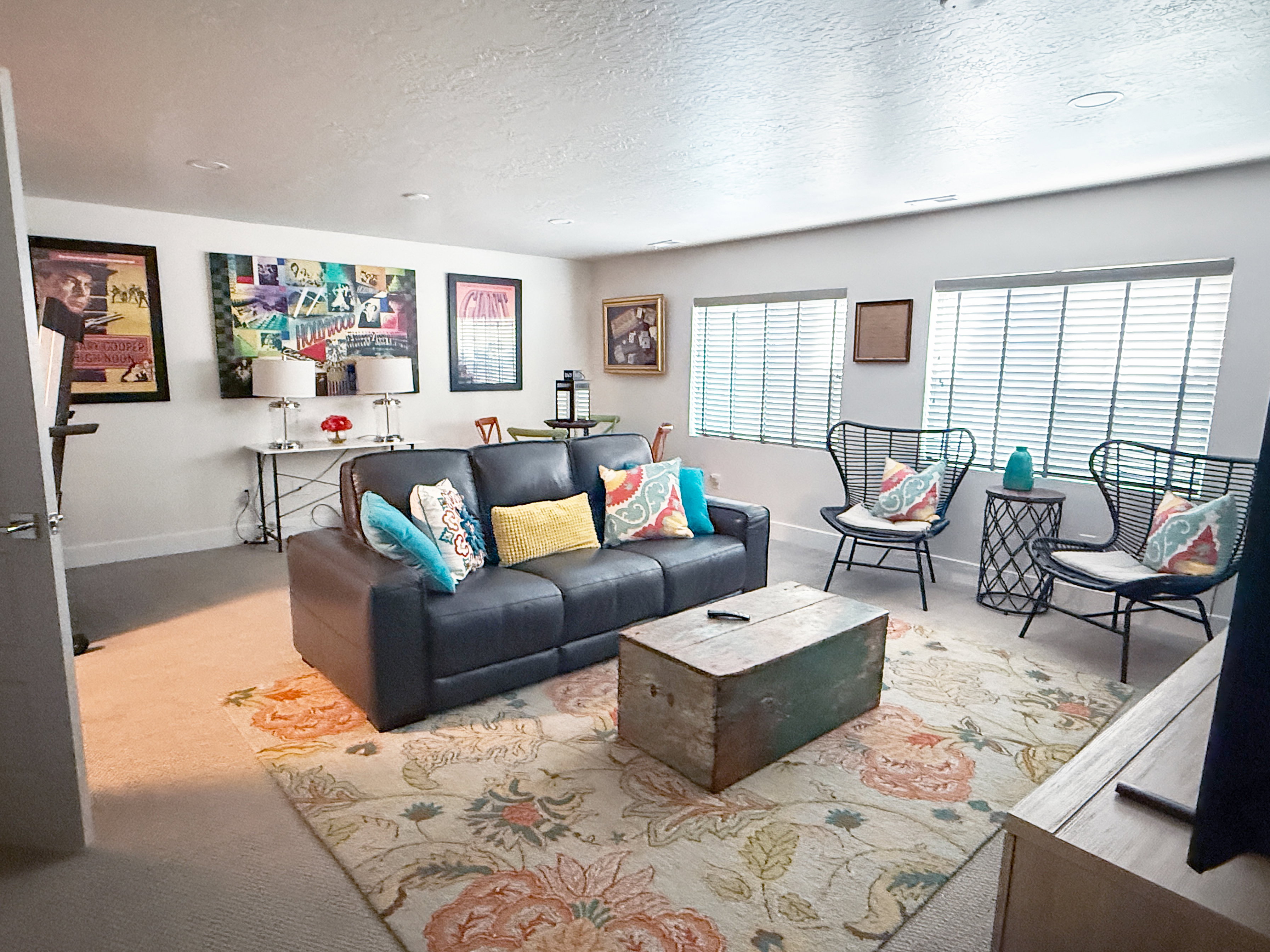 Open-concept living area, accessible from upstairs. Not part of mother-in-law apartment.