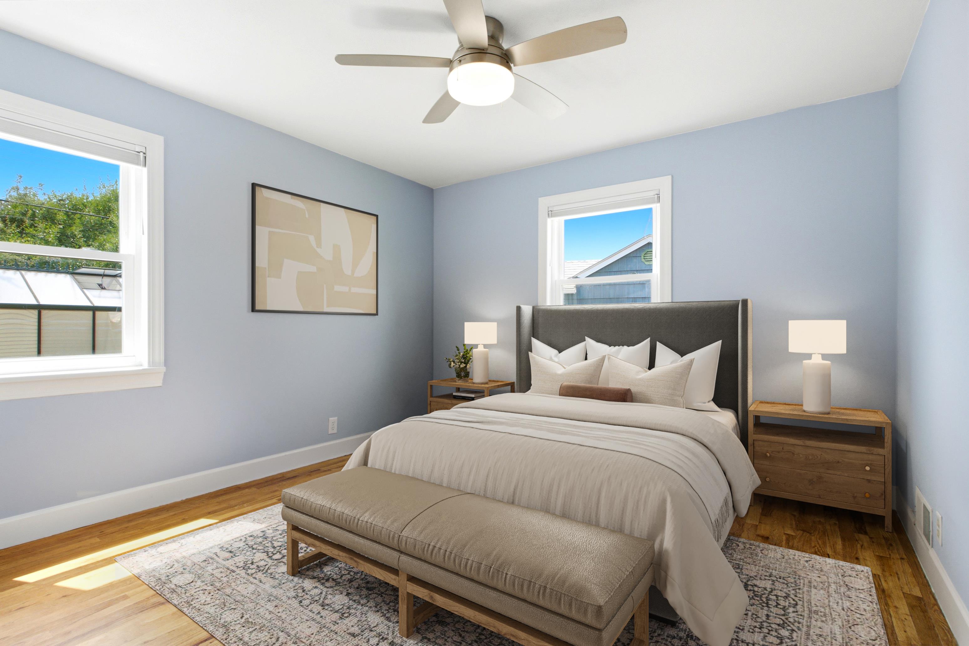 Primary bedroom  virtually staged