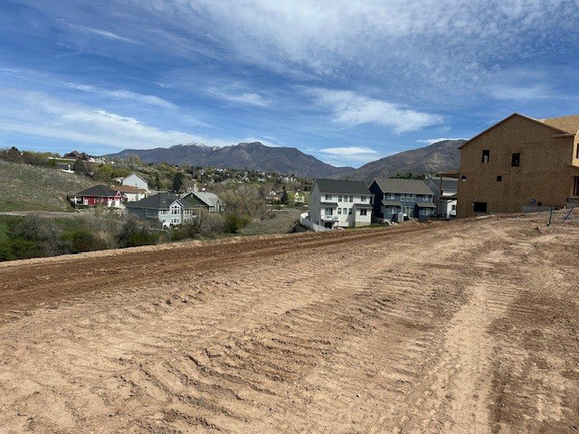 Actual homesite with views to the North.