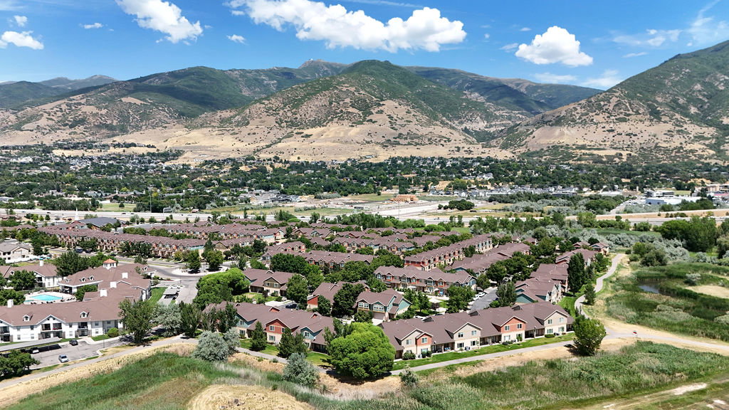 Expansive community with a mix of multi-story and single-story residences