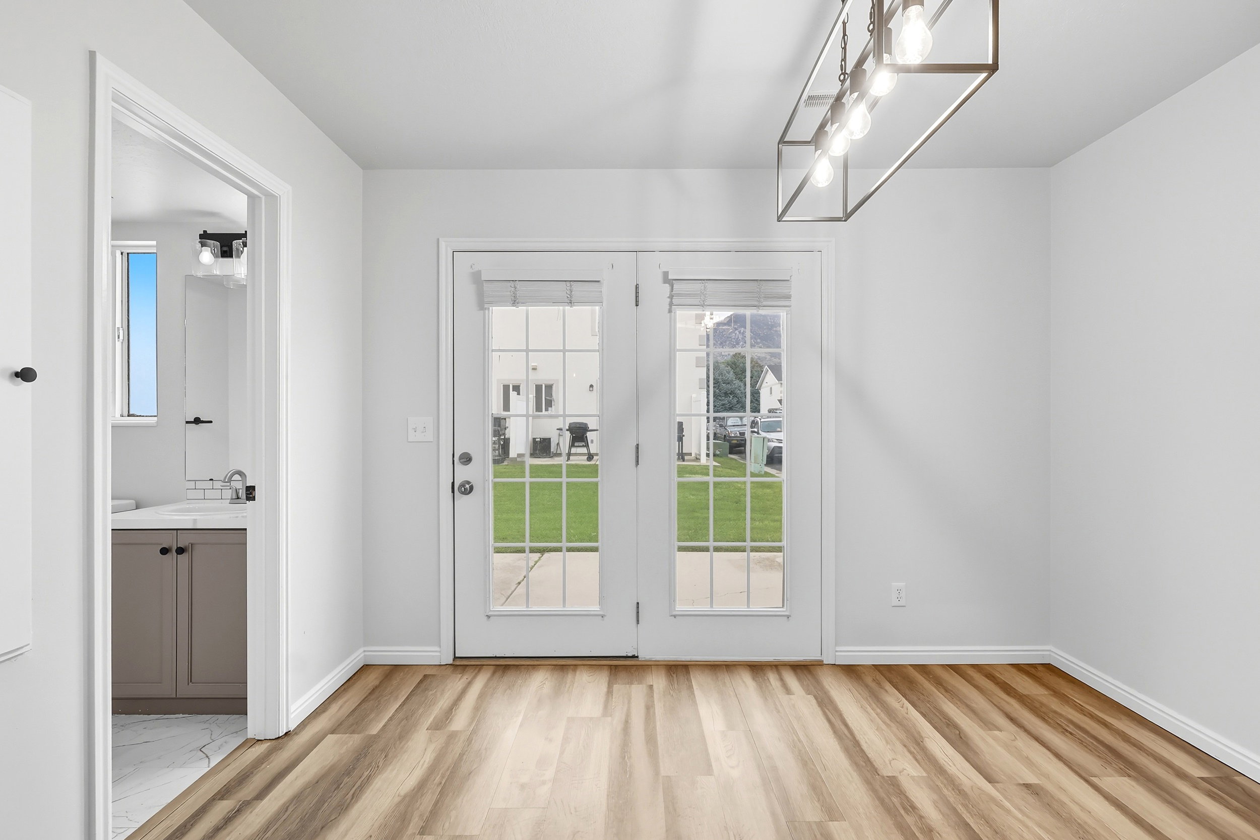 french doors that open to your patio and community green space
