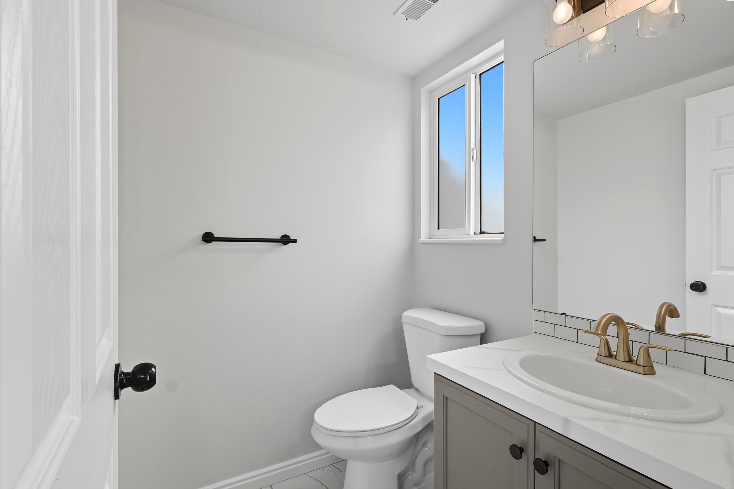half bathroom on main level