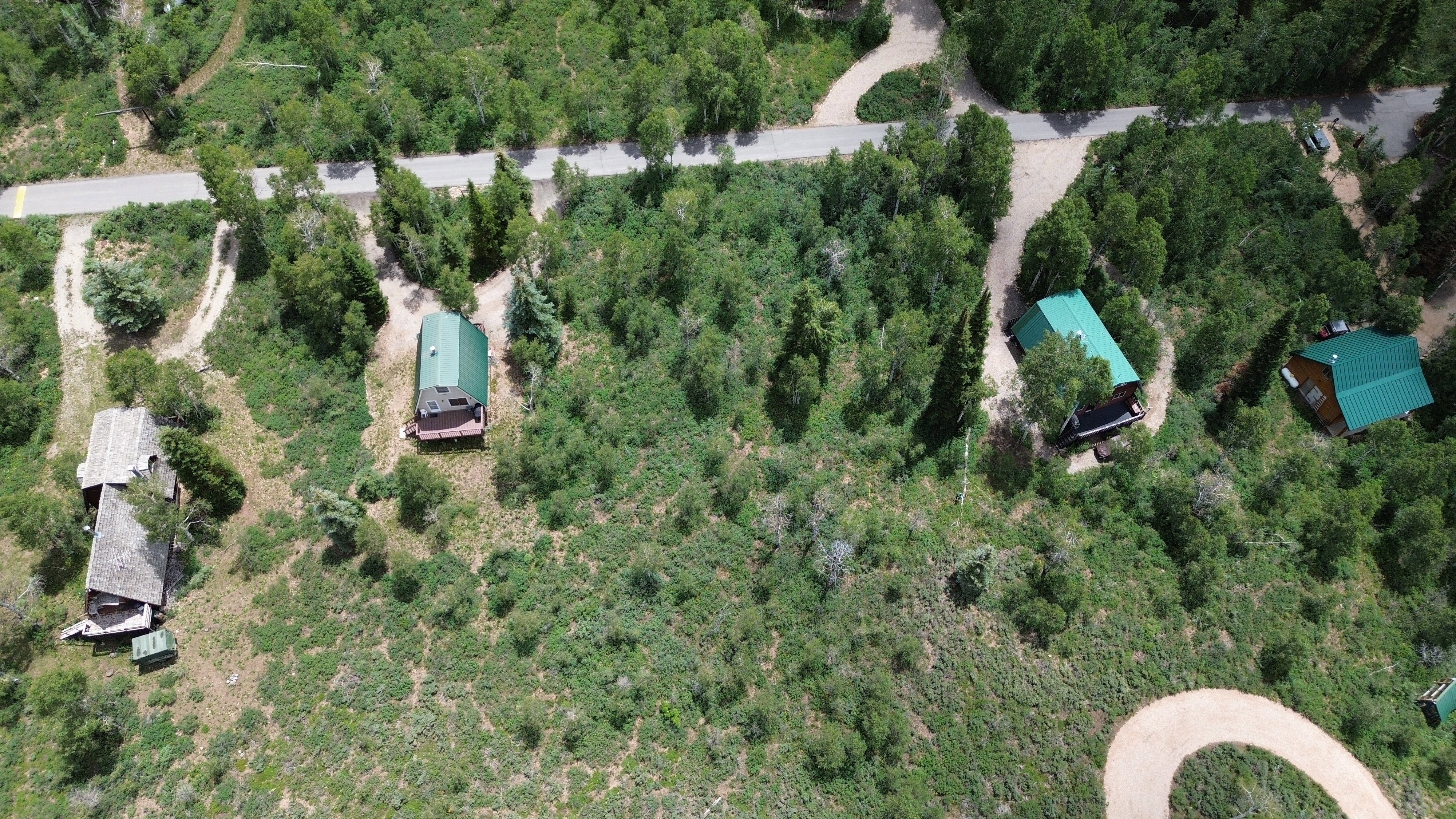 Aerial of lot