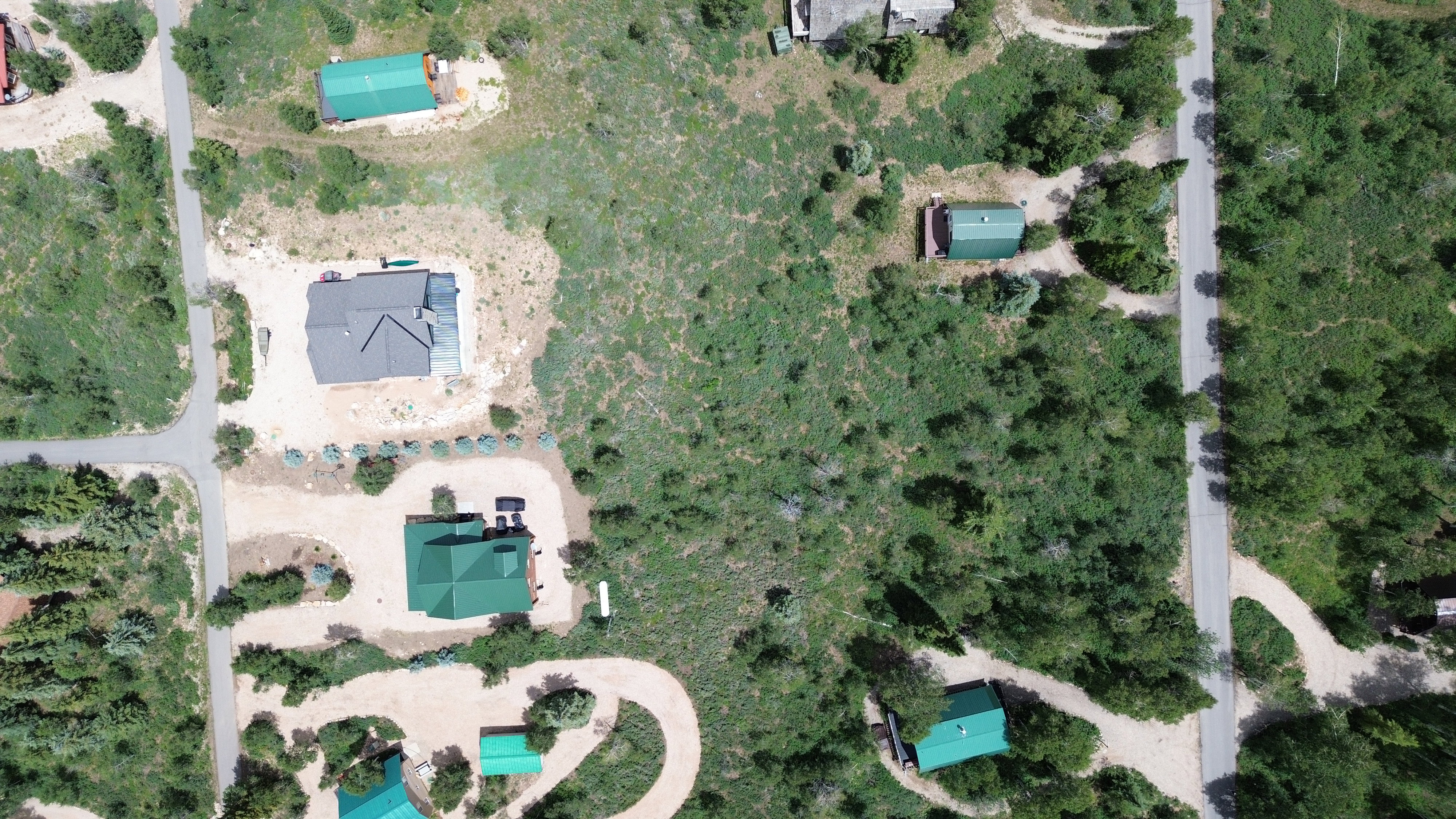 Aerial including lot