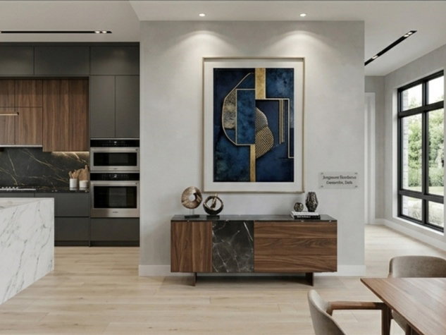 Property Marketing Material. Displaying various interior perspectives of the property
