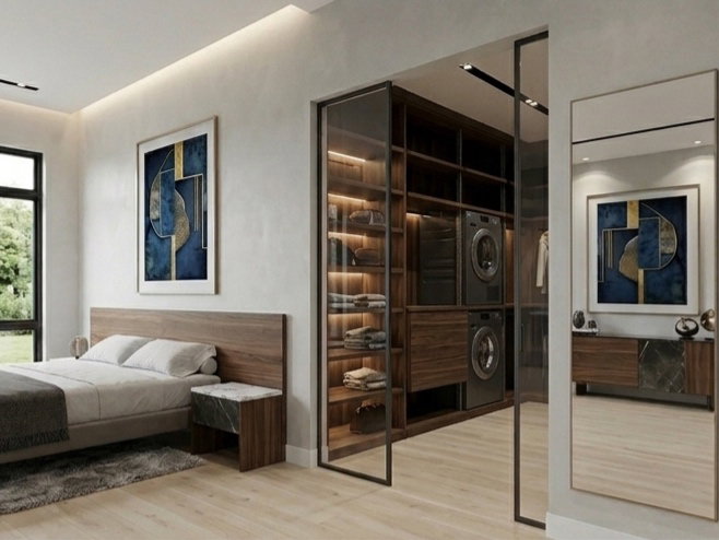Property Listing Image. Showcasing a bedroom and walk-in closet area within the property