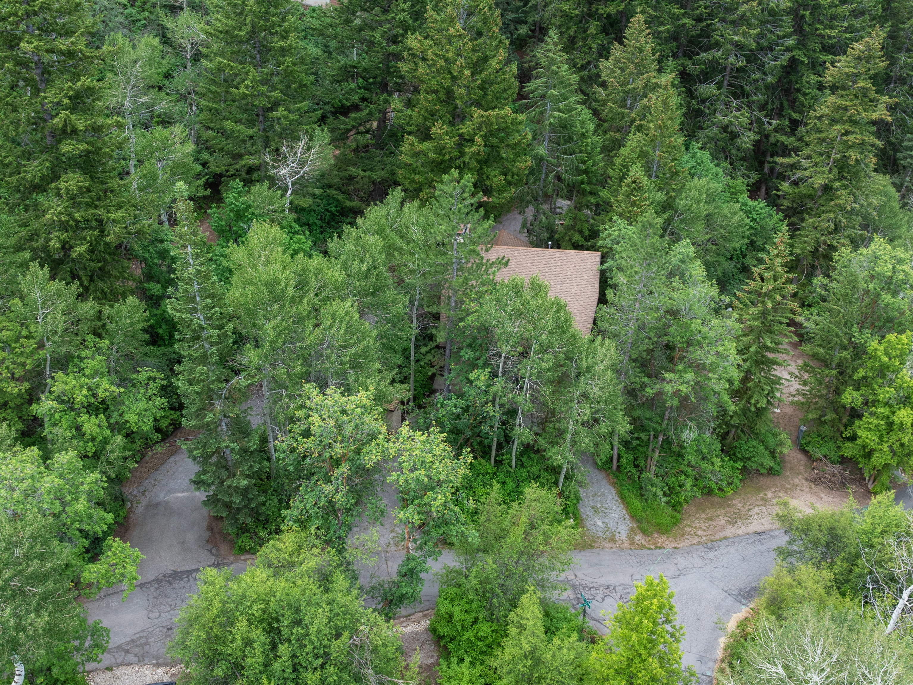 Aerial views of cabin