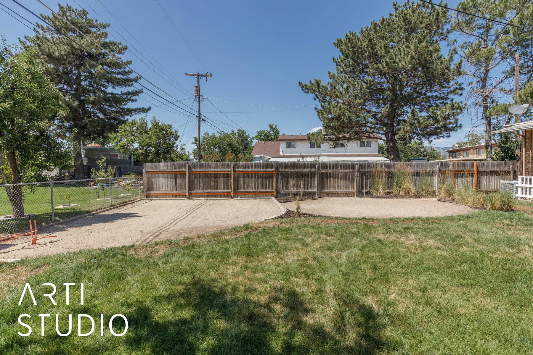 Sand "Box"/Play Area & Fire Pit Area