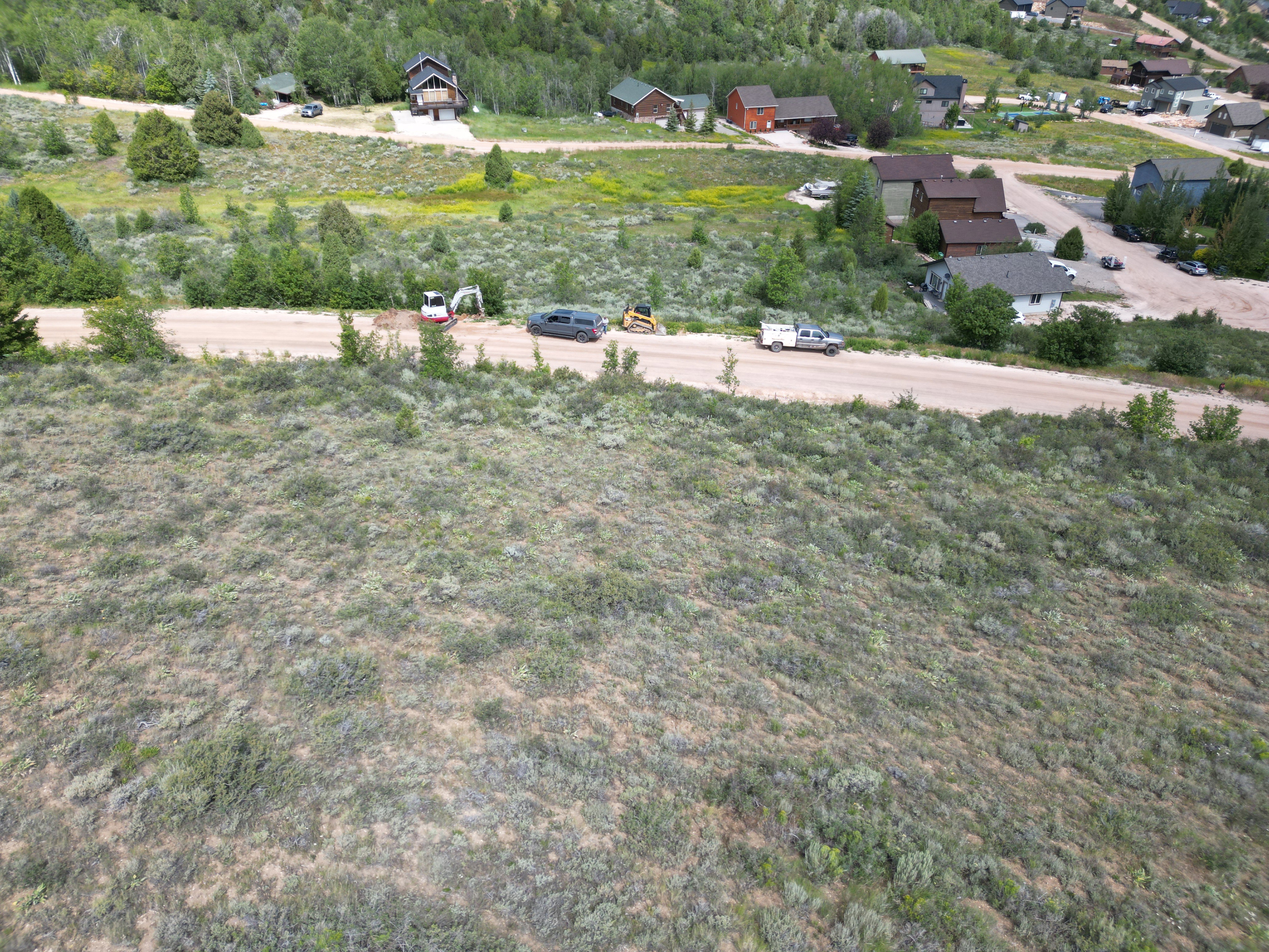 Expansive undeveloped land parcel with natural vegetation