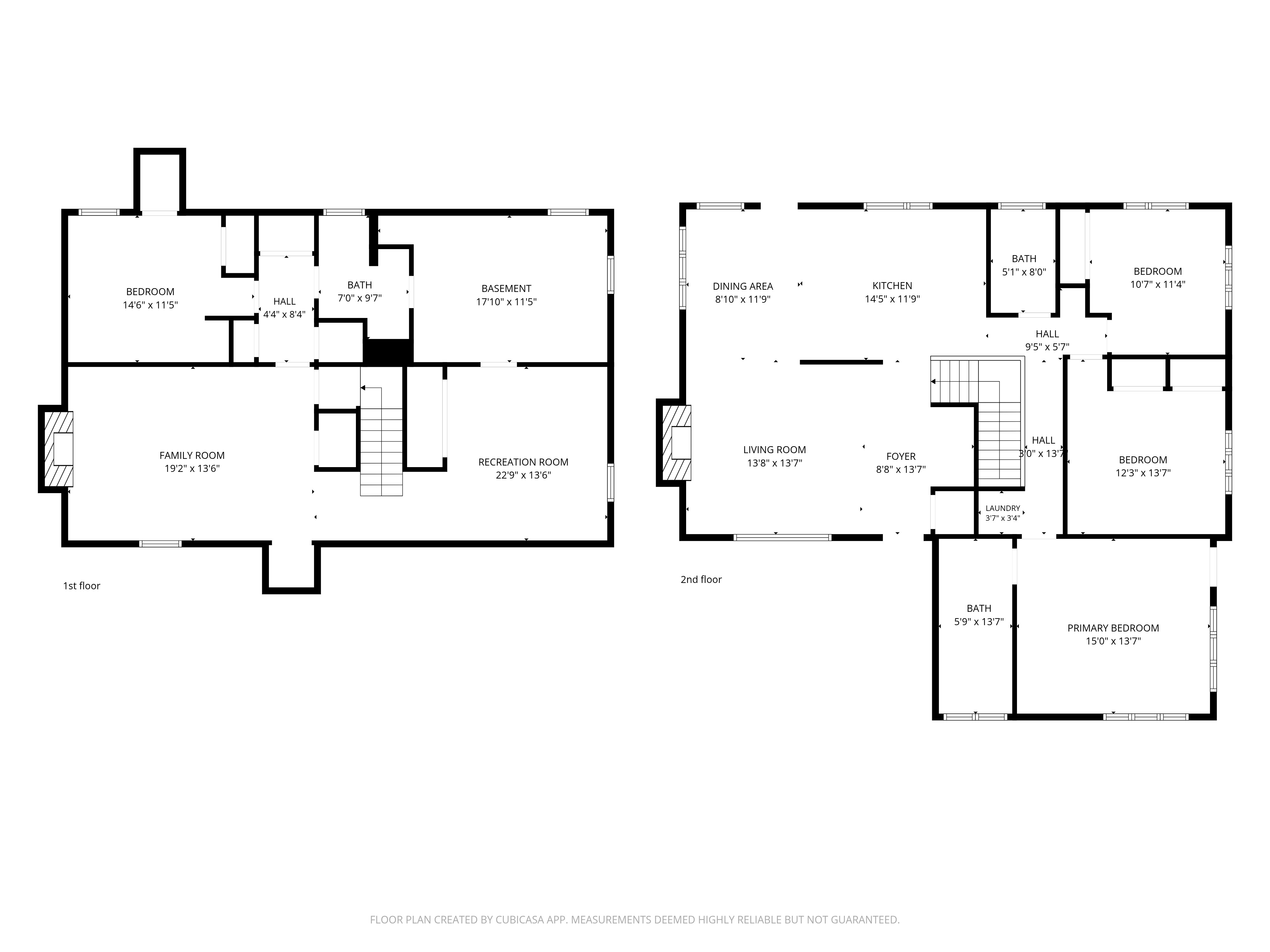 Both Floors with Dimensions
