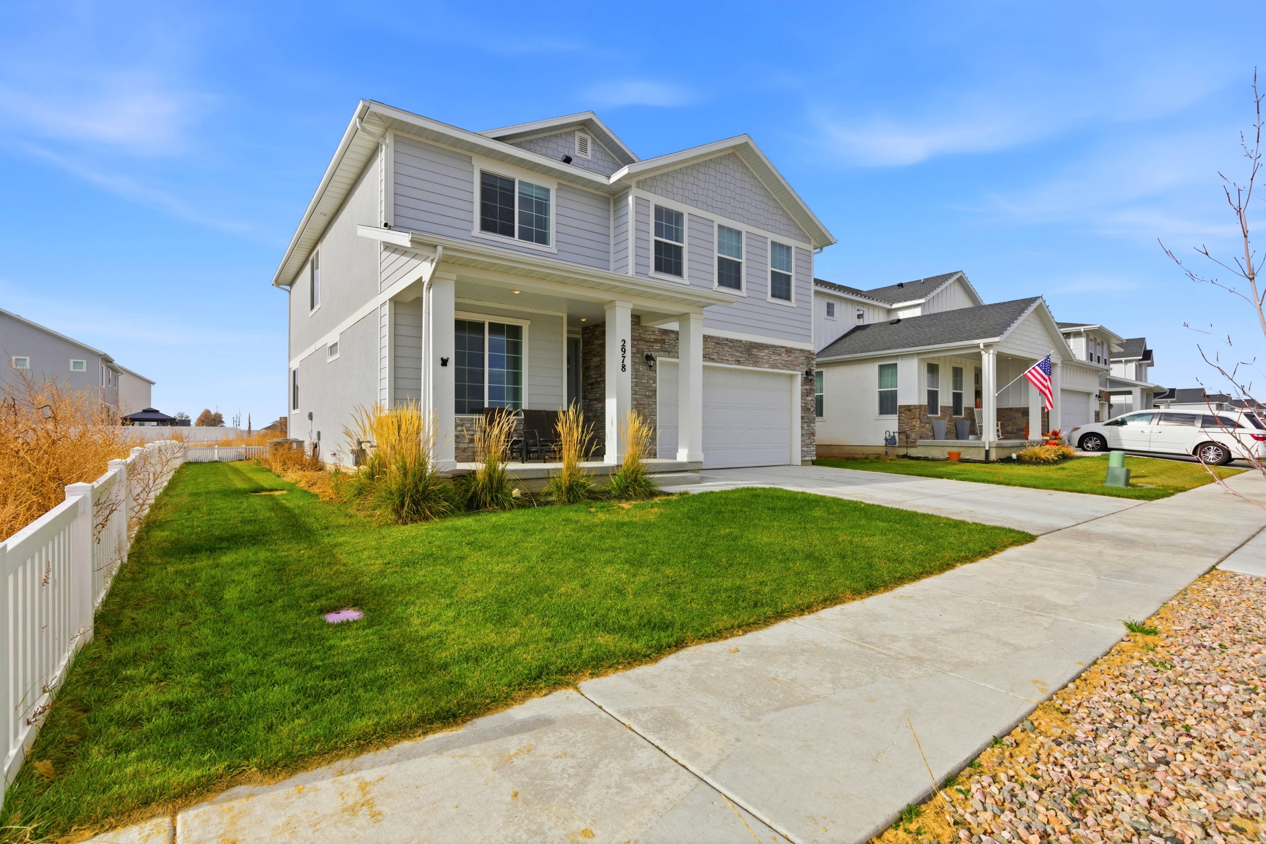 Fully landscaped and fenced too.