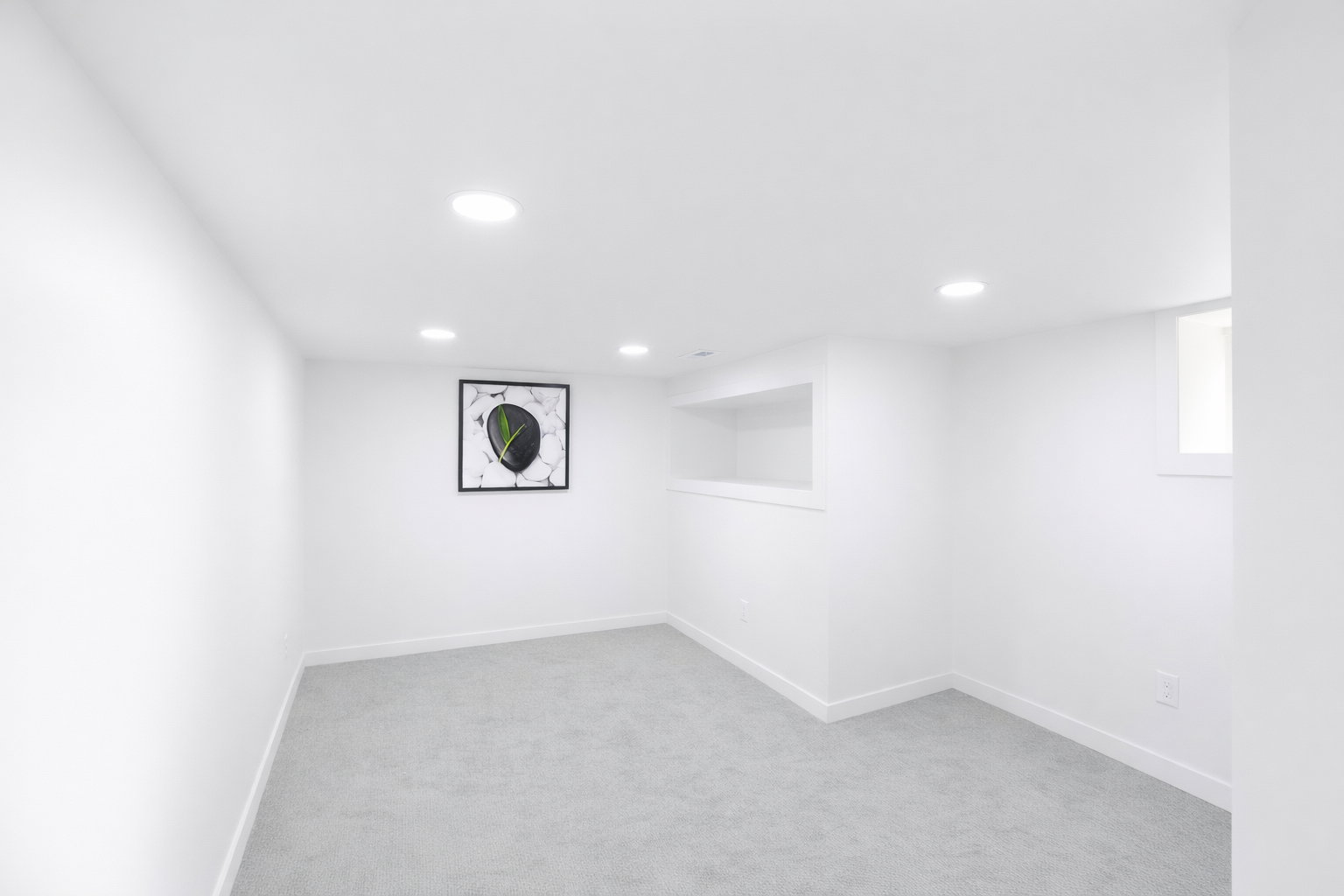 Room 3 in basement is a great bonus/flex room for storage and office use.
