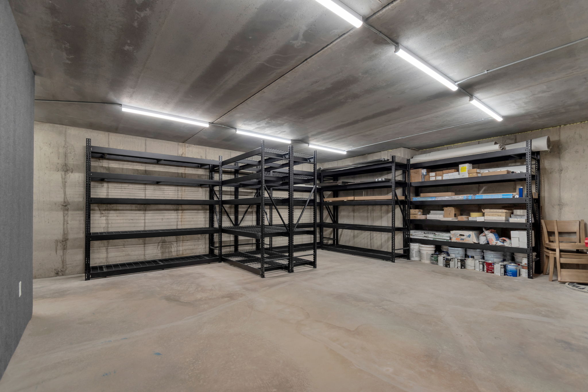 Huge basement storage room