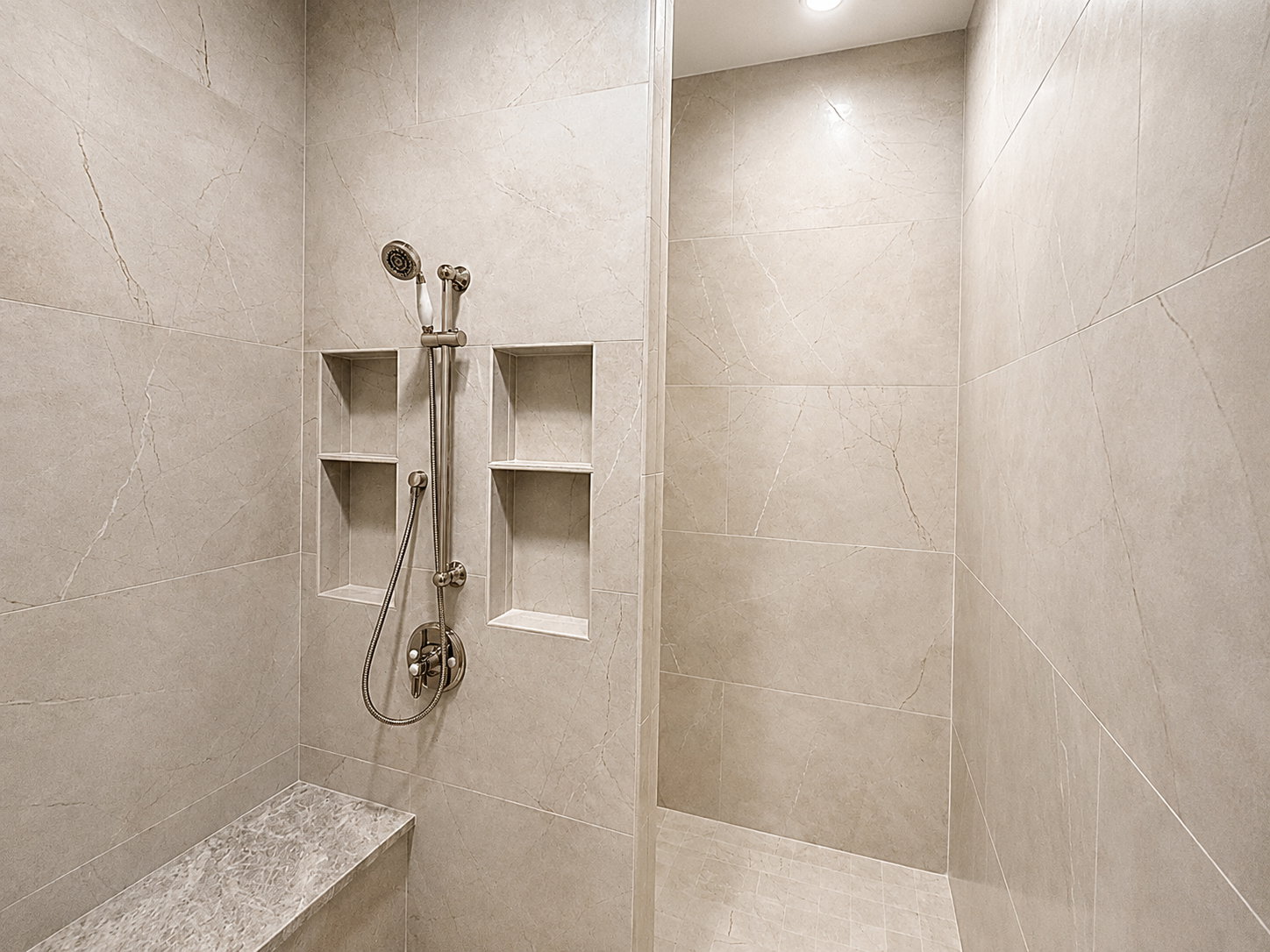Master shower