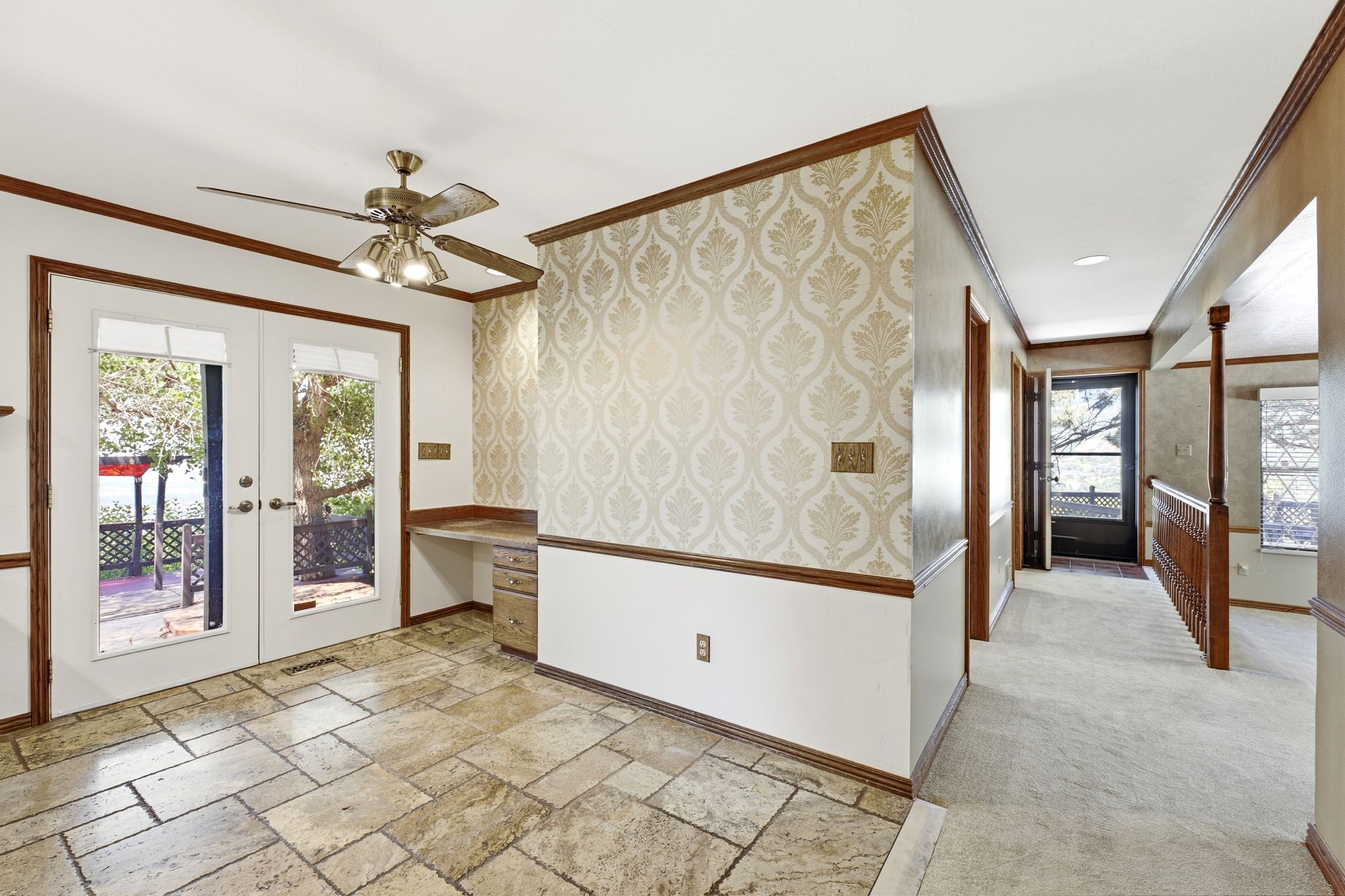 Semi-formal dining area off kitchen