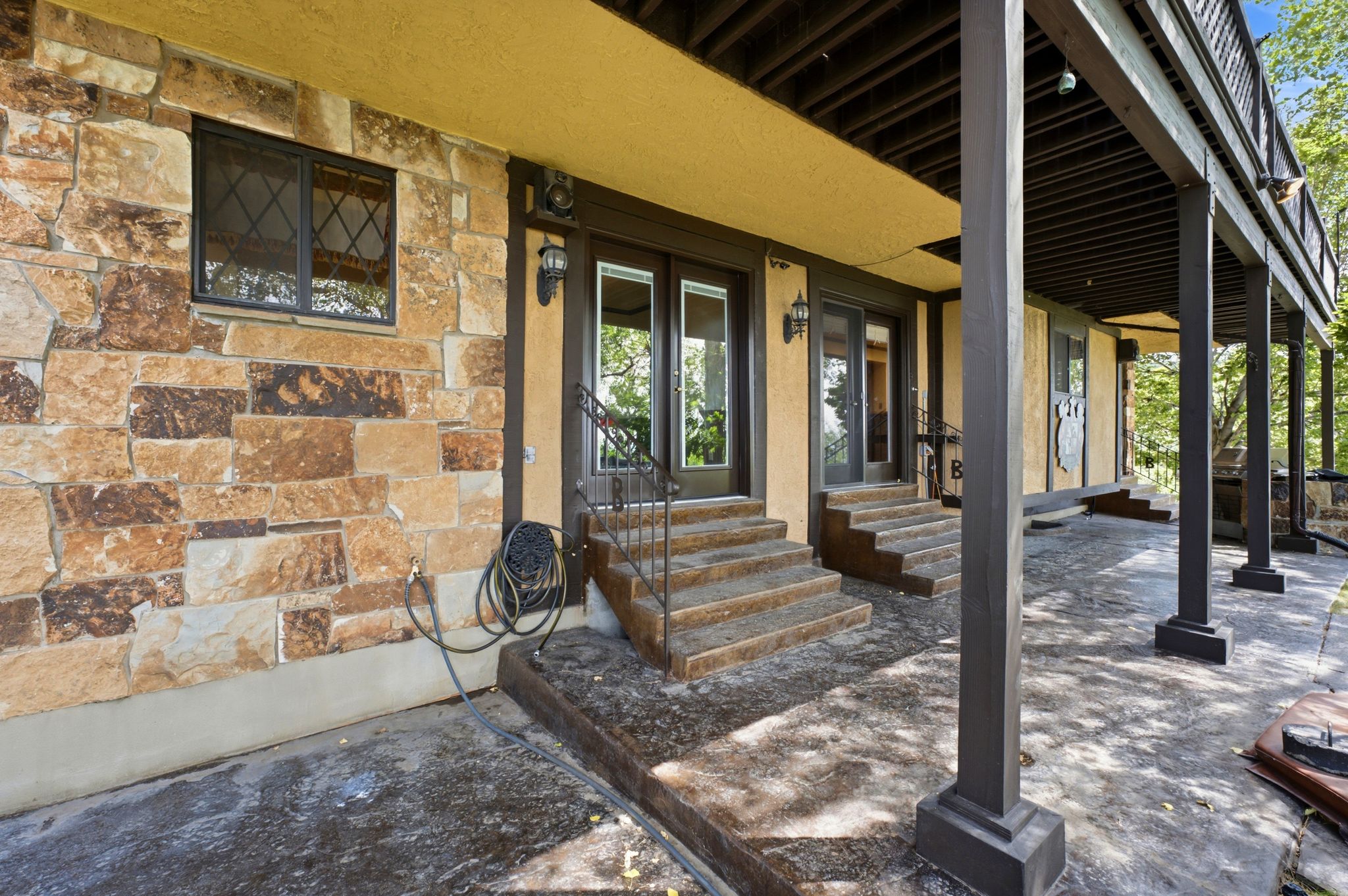 Back patio doors off the kitchen, office and formal dining