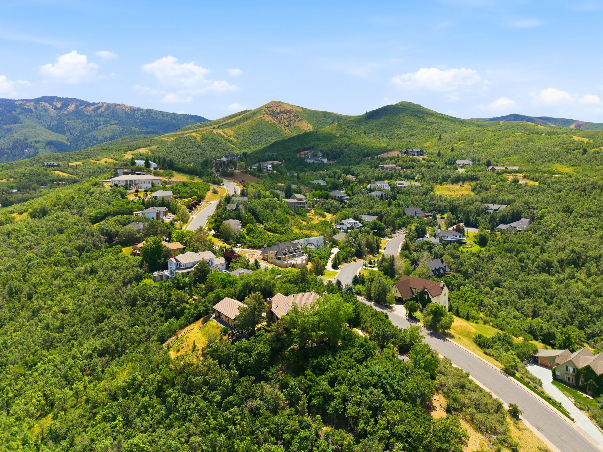 Expansive view of neighborhood