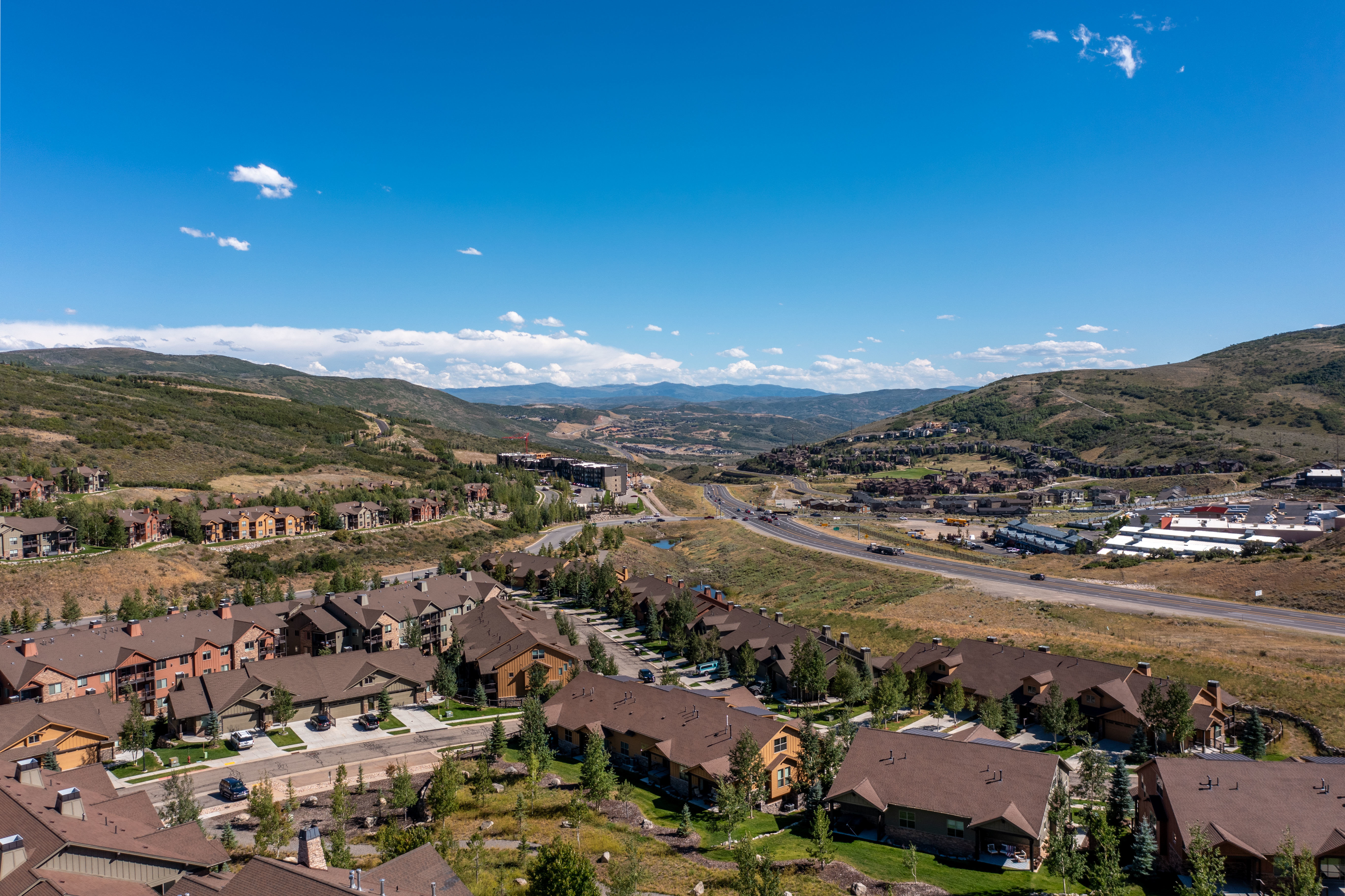 Expansive residential community with diverse property styles