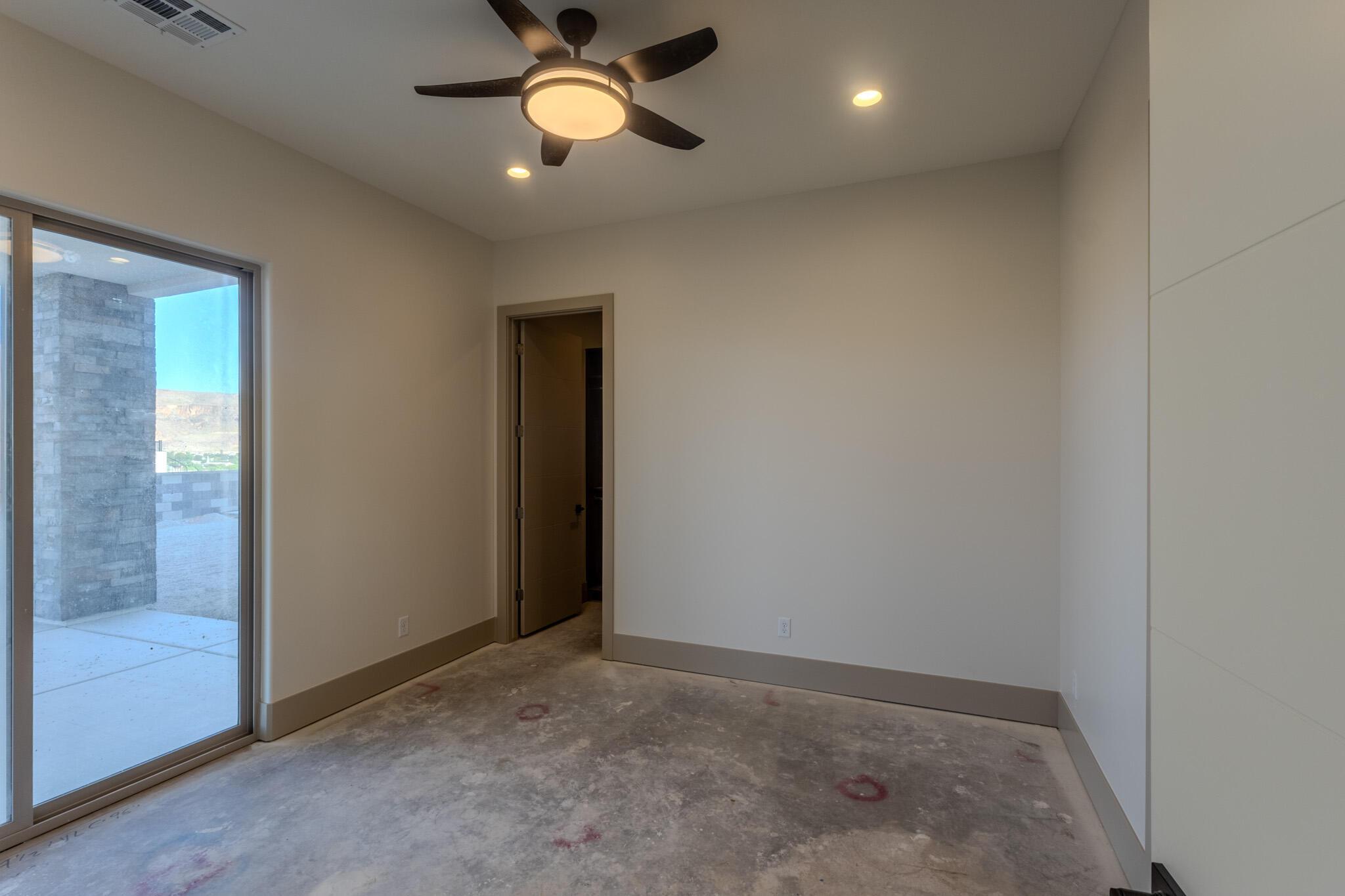 Interior space with a sliding glass door offering outdoor access