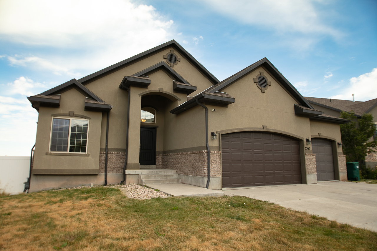 Front of Home 3 Car Garage