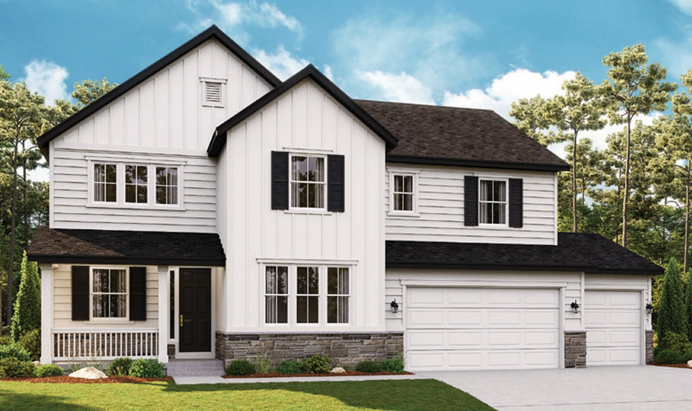Exterior will look different that photo seen here. This is a rendering only and not the actual home being built. Actual home will have a slightly different look with additional Stone on the front of the home.