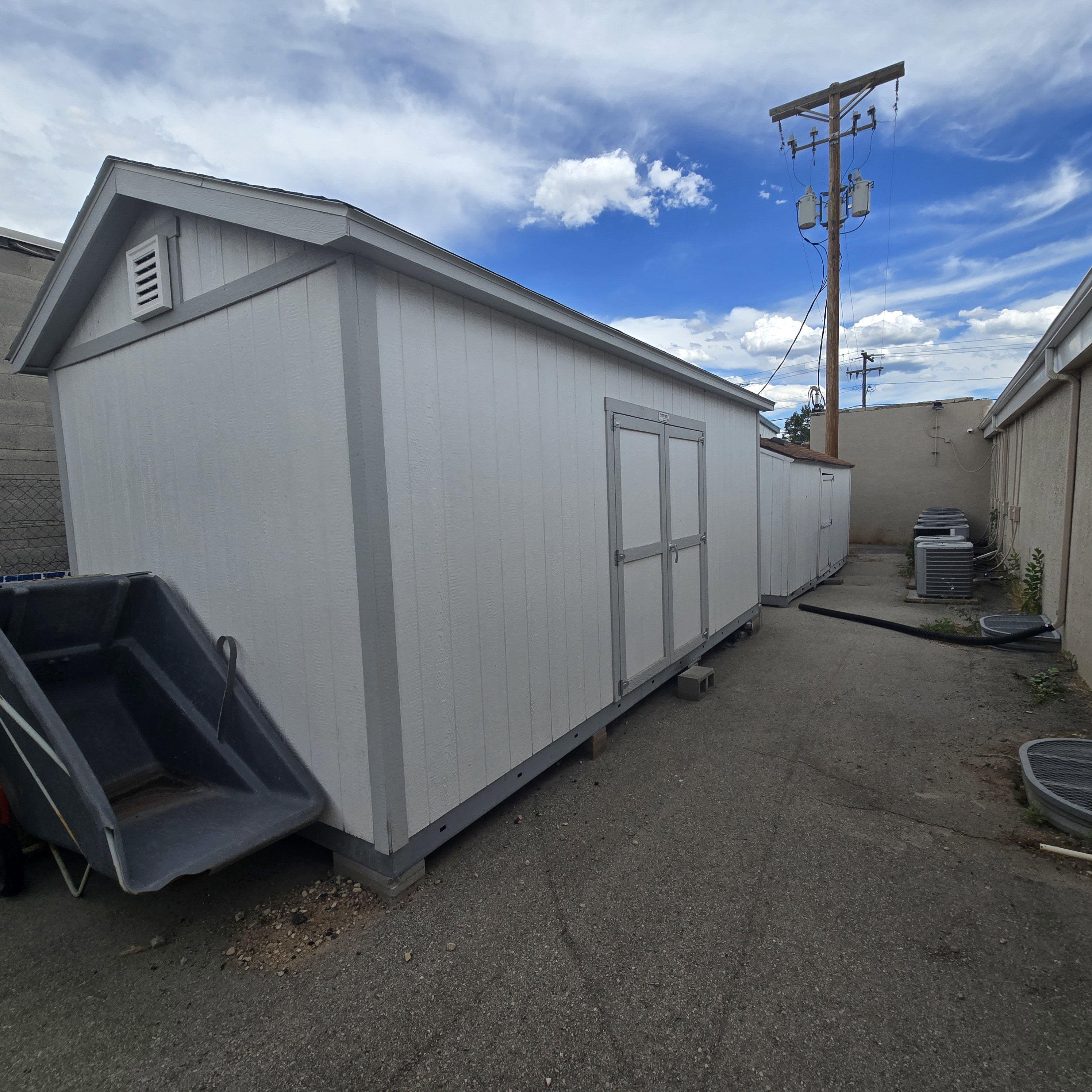 2 storage sheds - first one is very new.