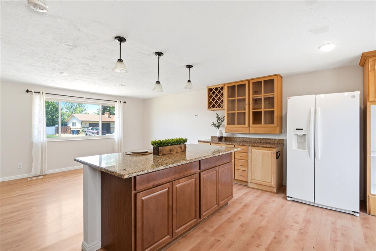 Large island with granite top