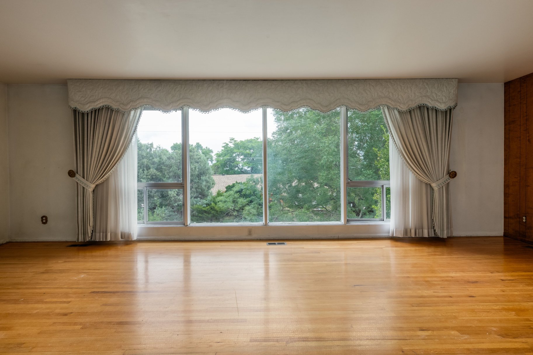 Expansive picture window offering abundant illumination