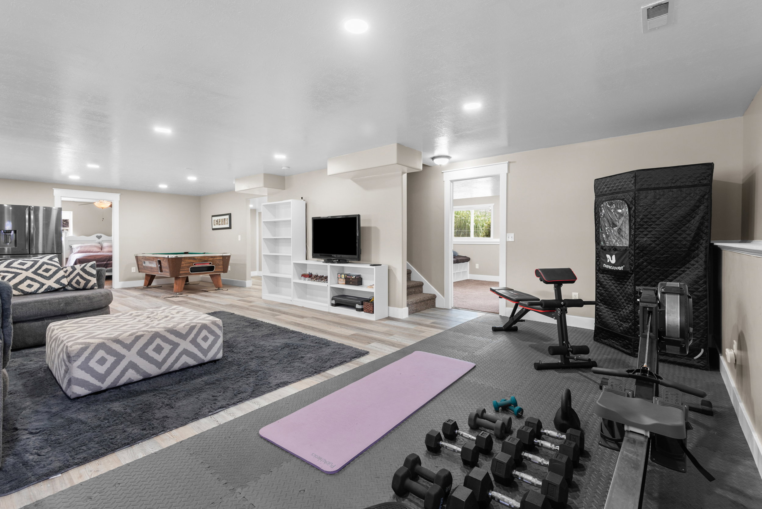 Basement family room