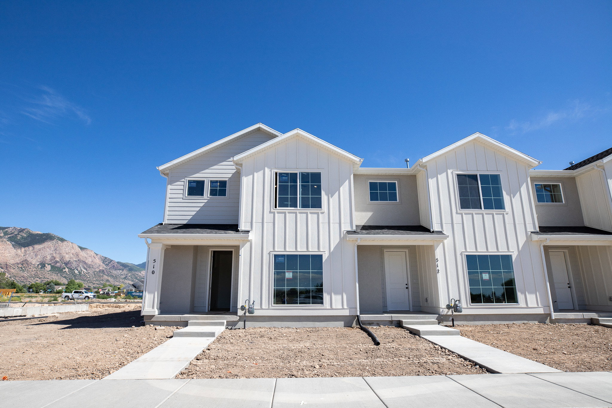 Front of Townhome (landscaping is included/will be installed).