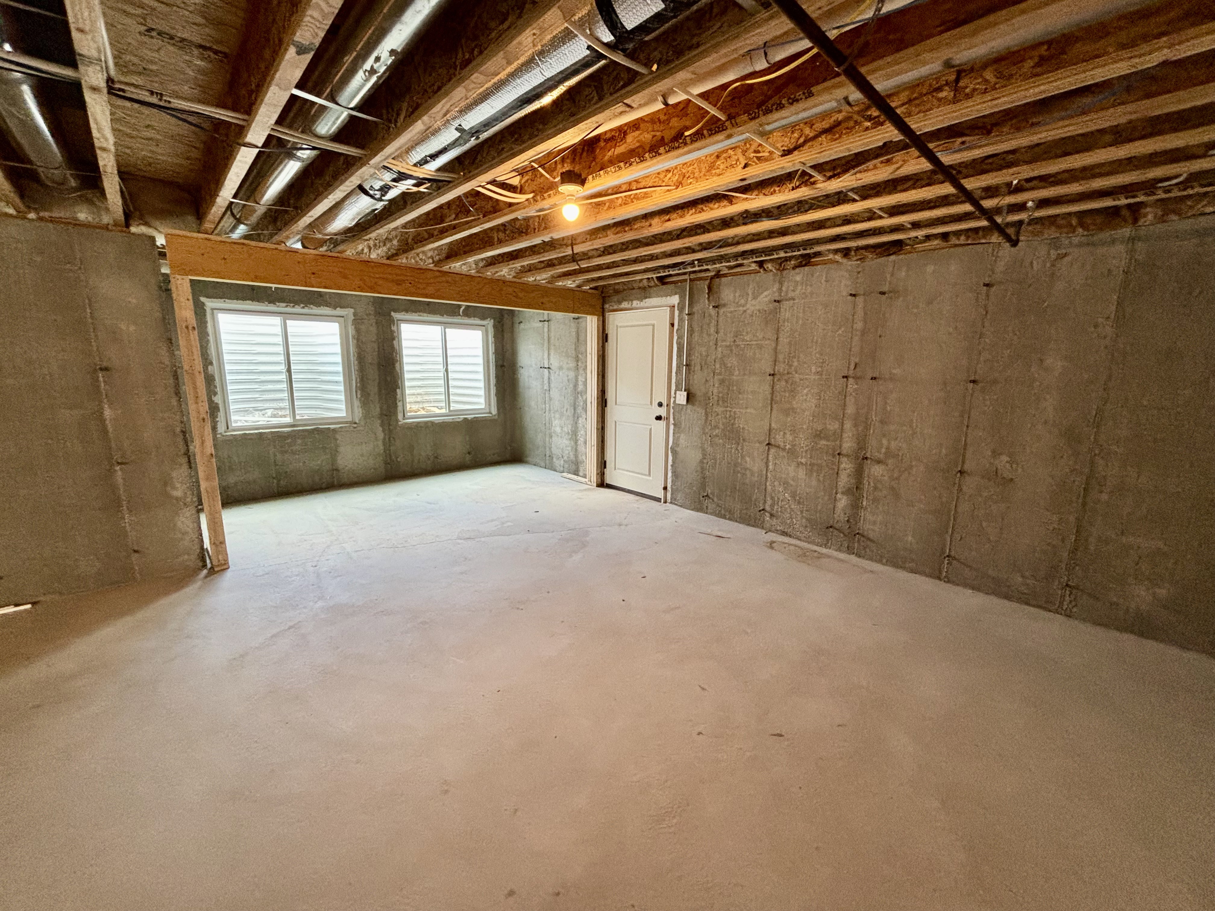 Unfinished basement entrance