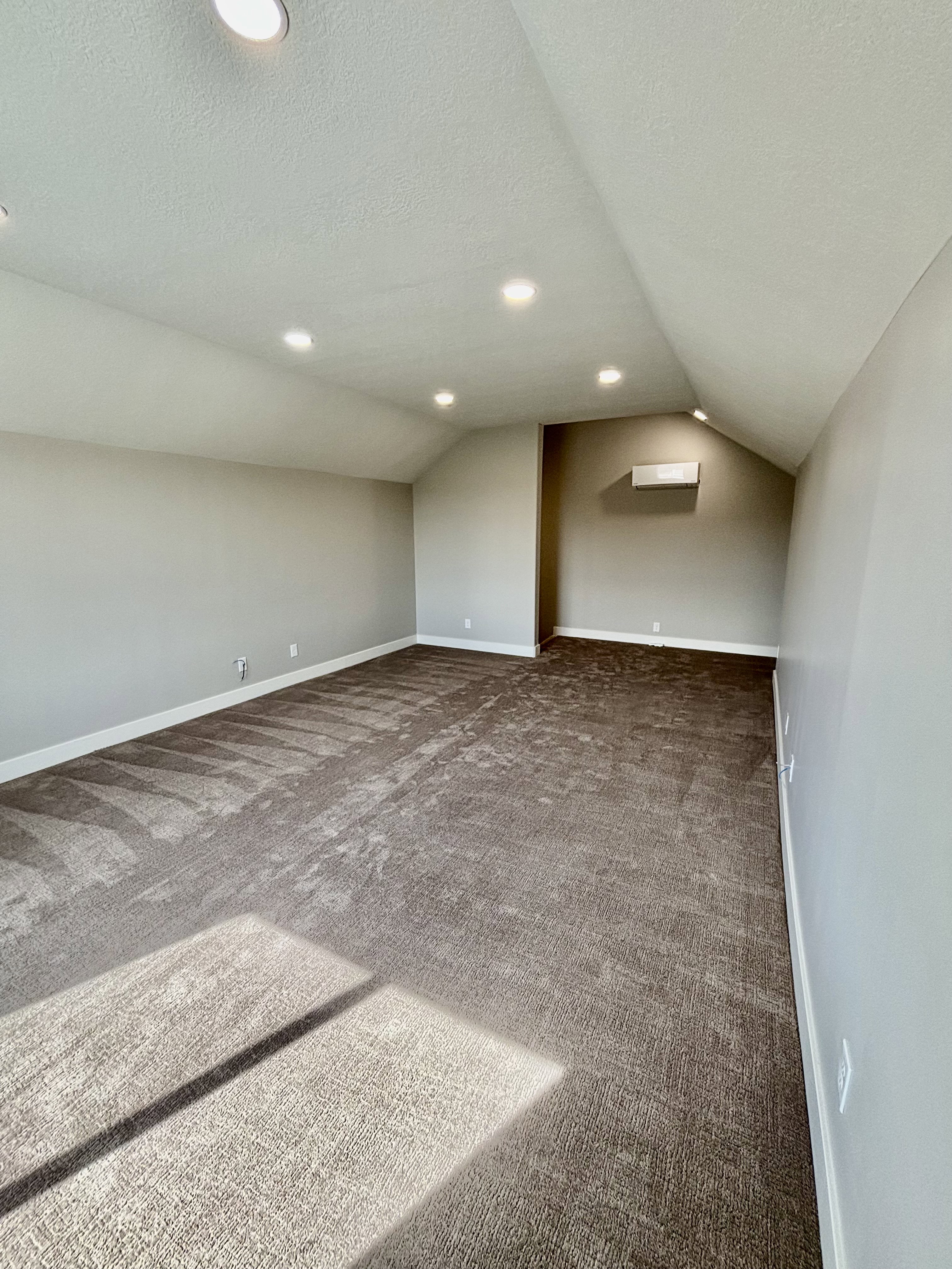 Spacious bonus above the garage with a mini split