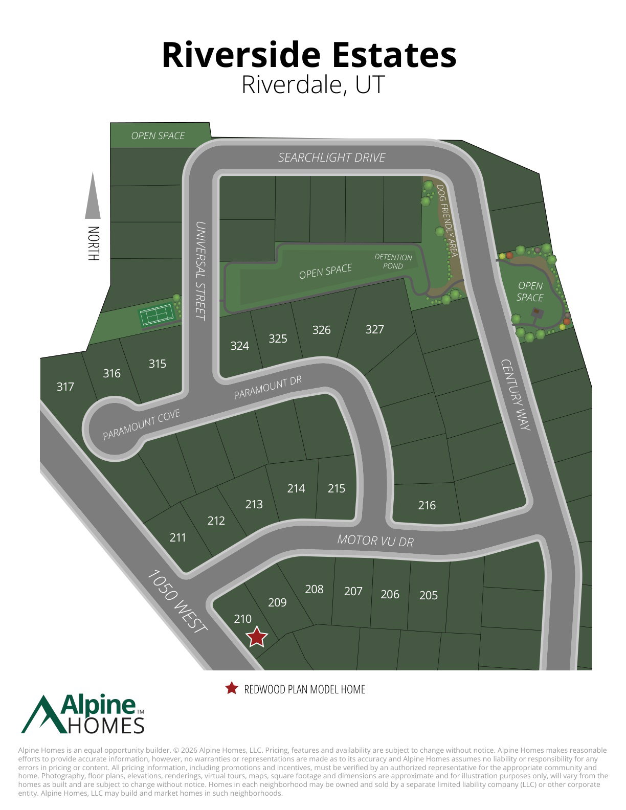 Riverside Estates Subdivision Map