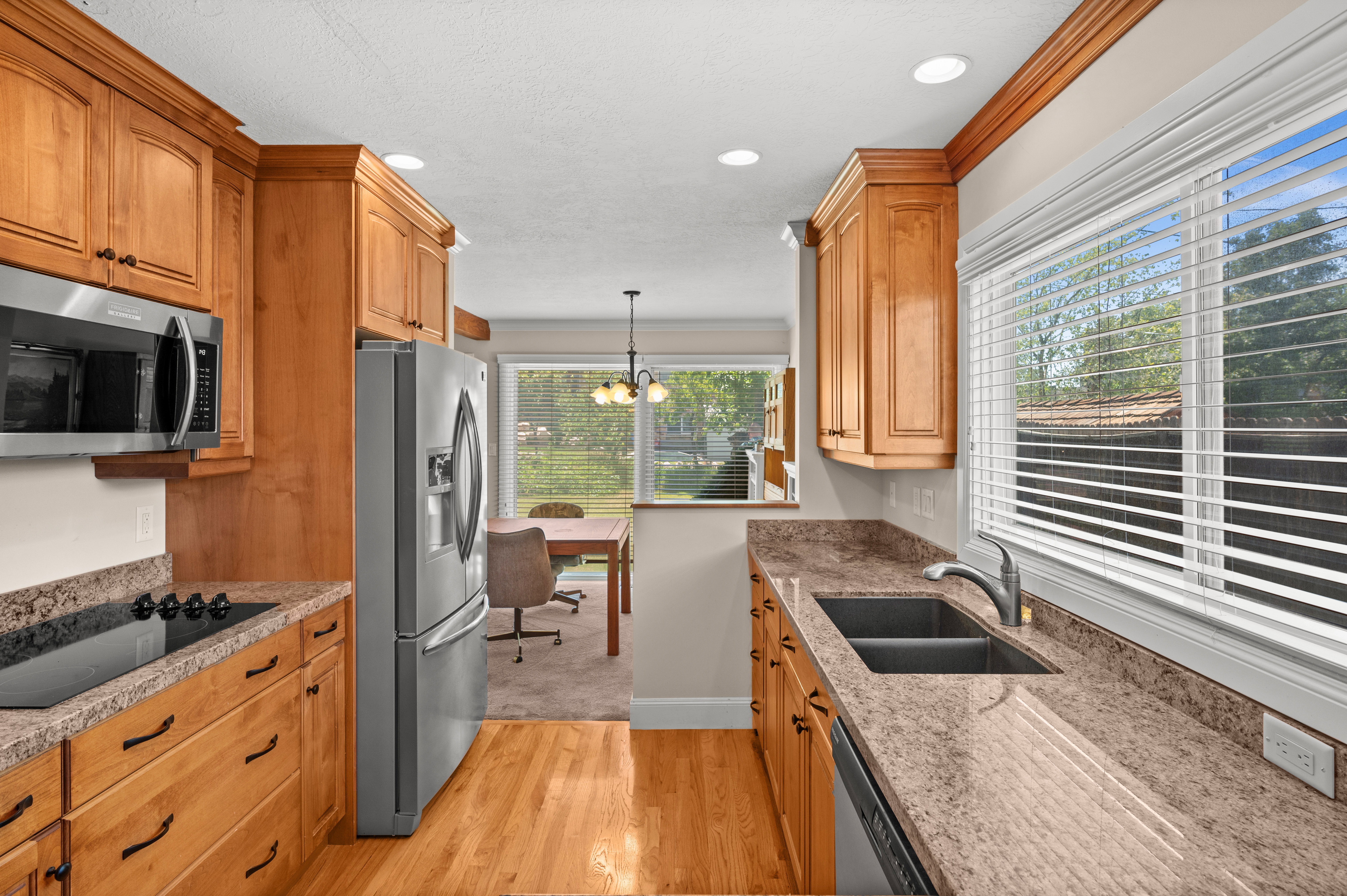 An updated kitchen that blends modern convenience with classic charm.