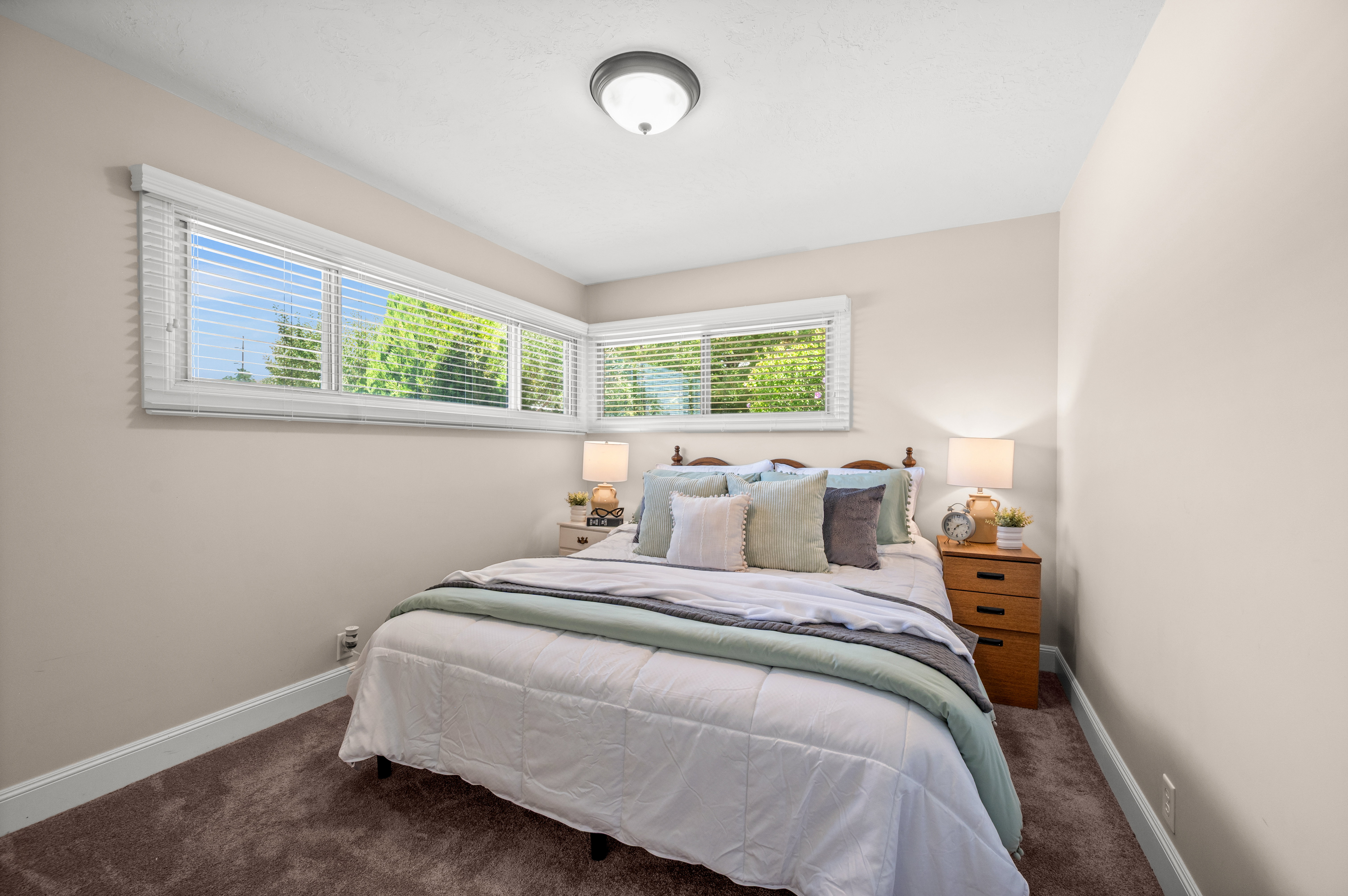 Comfort and simplicity come together in this inviting bedroom.