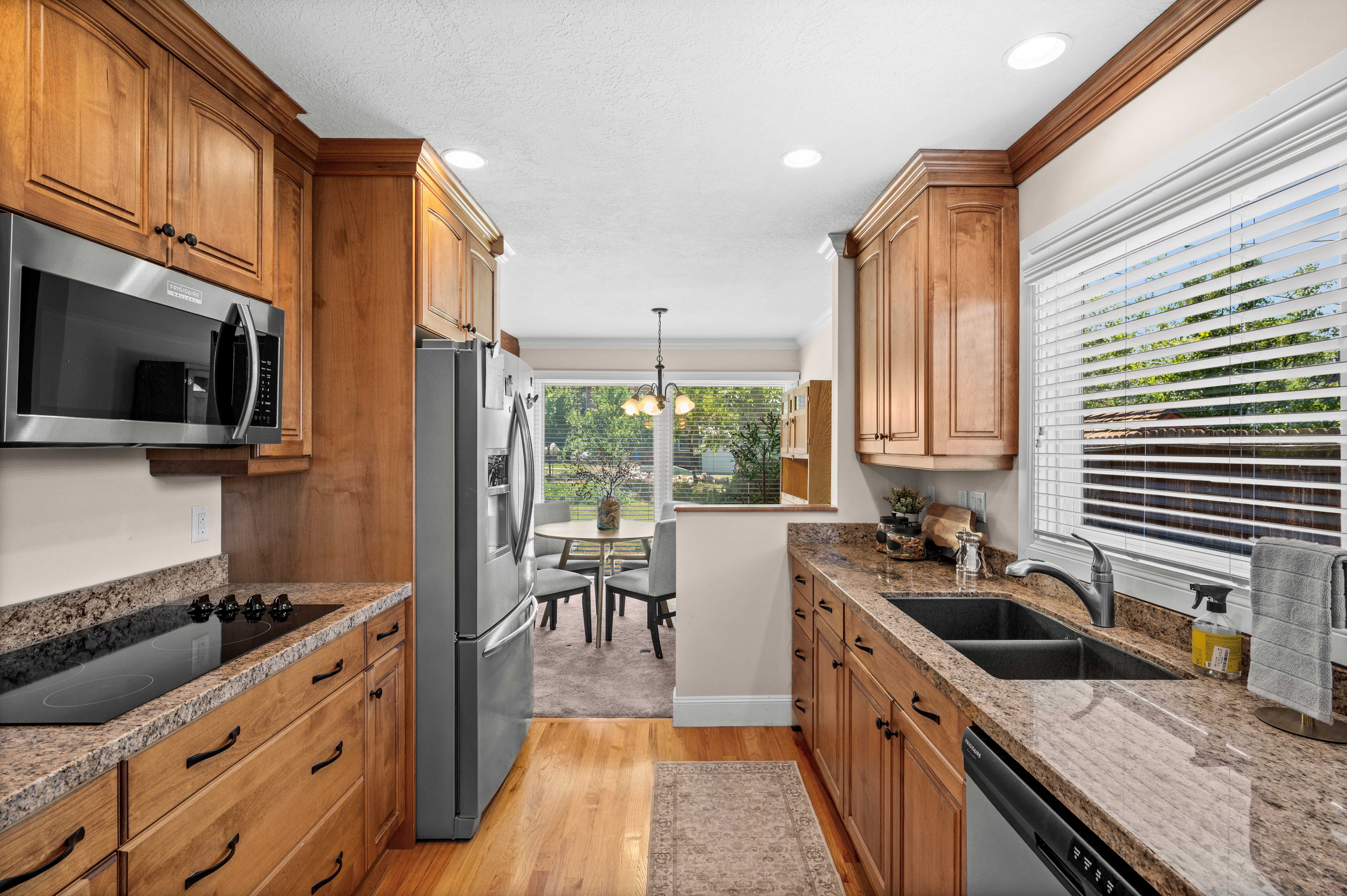 An updated kitchen that blends modern convenience with classic charm.