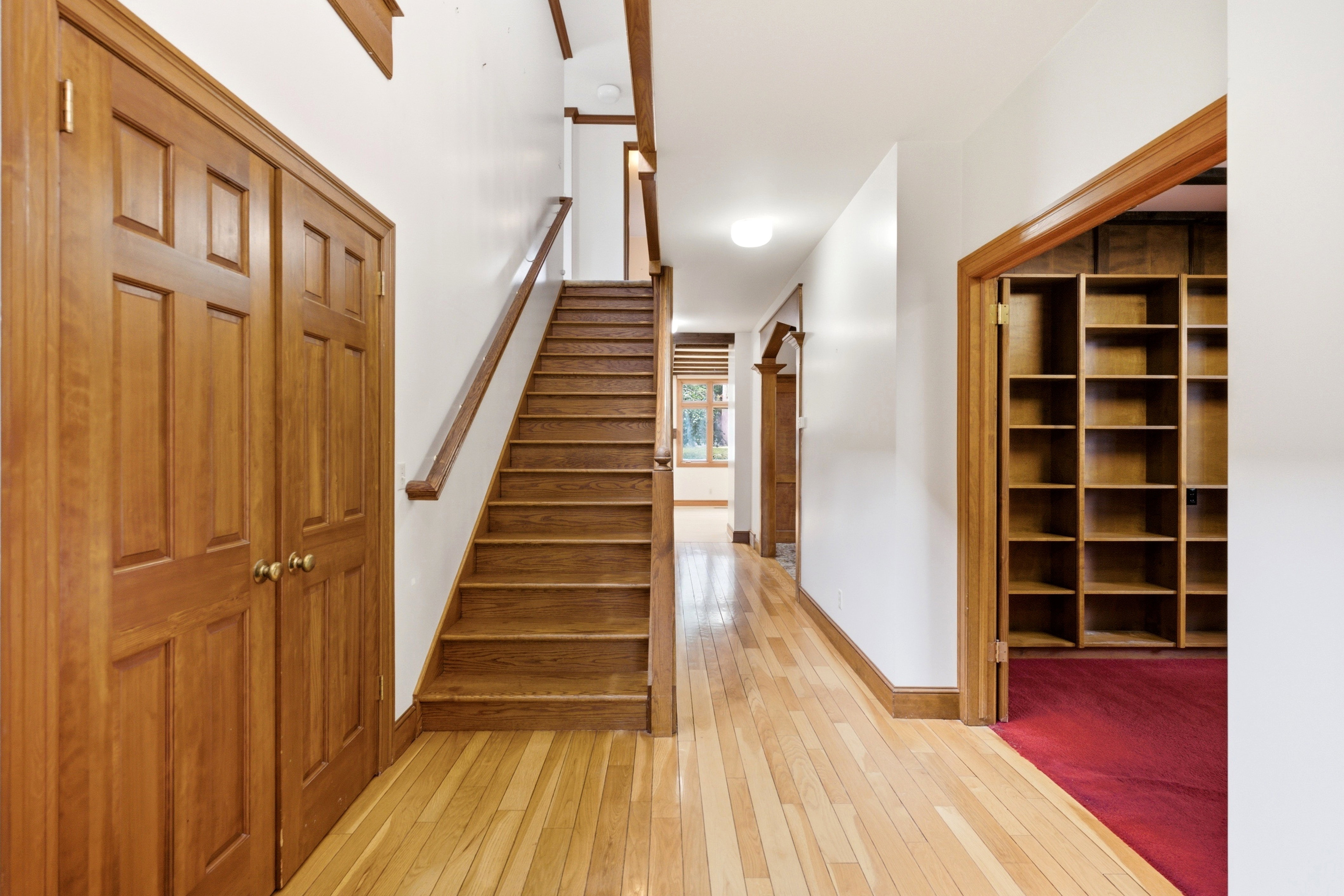 Hardwood flooring throughout the main level