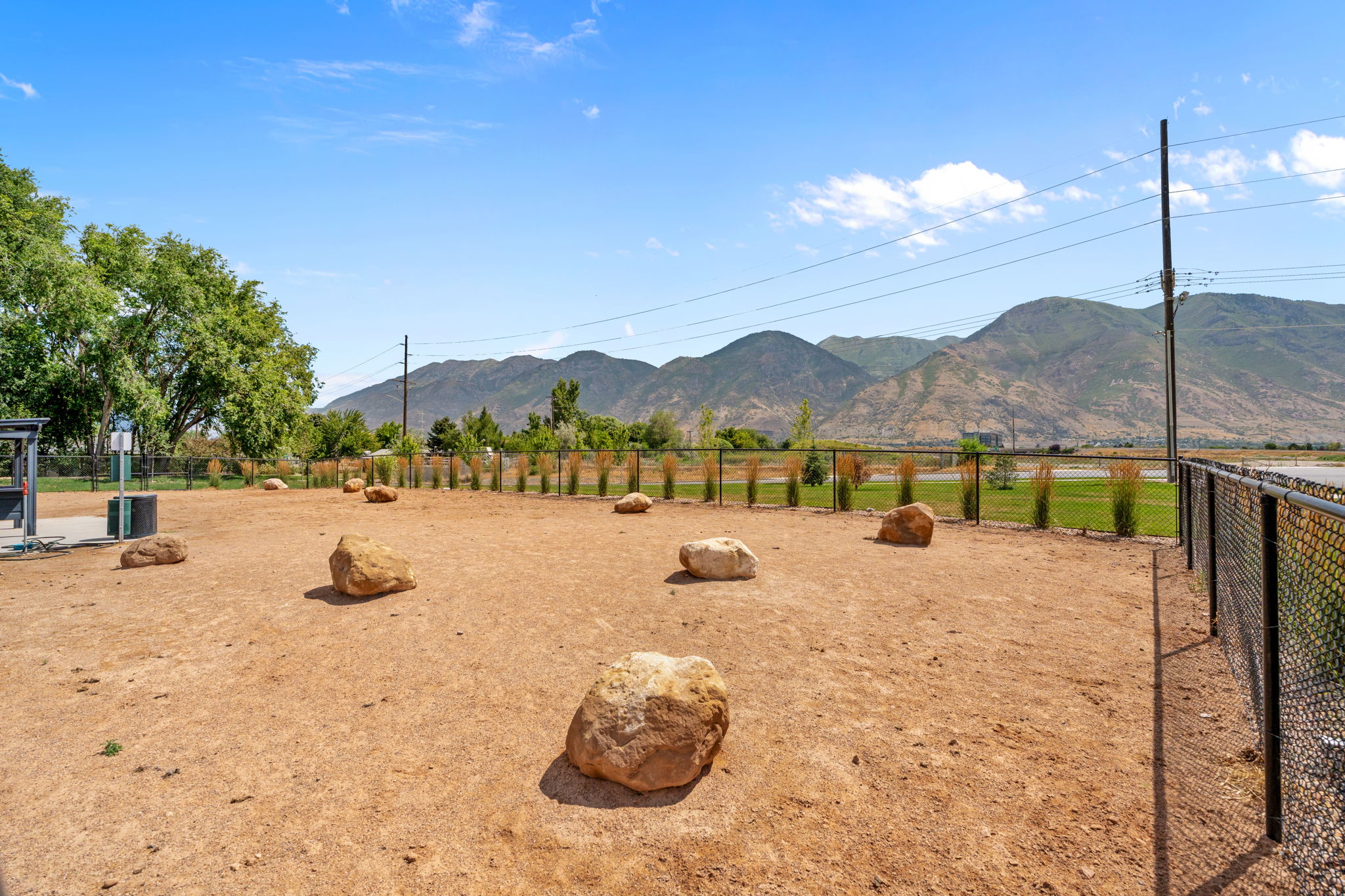 Fenced and well taken care of Dog Park. Let your dog off leash to let out energy and smell around!