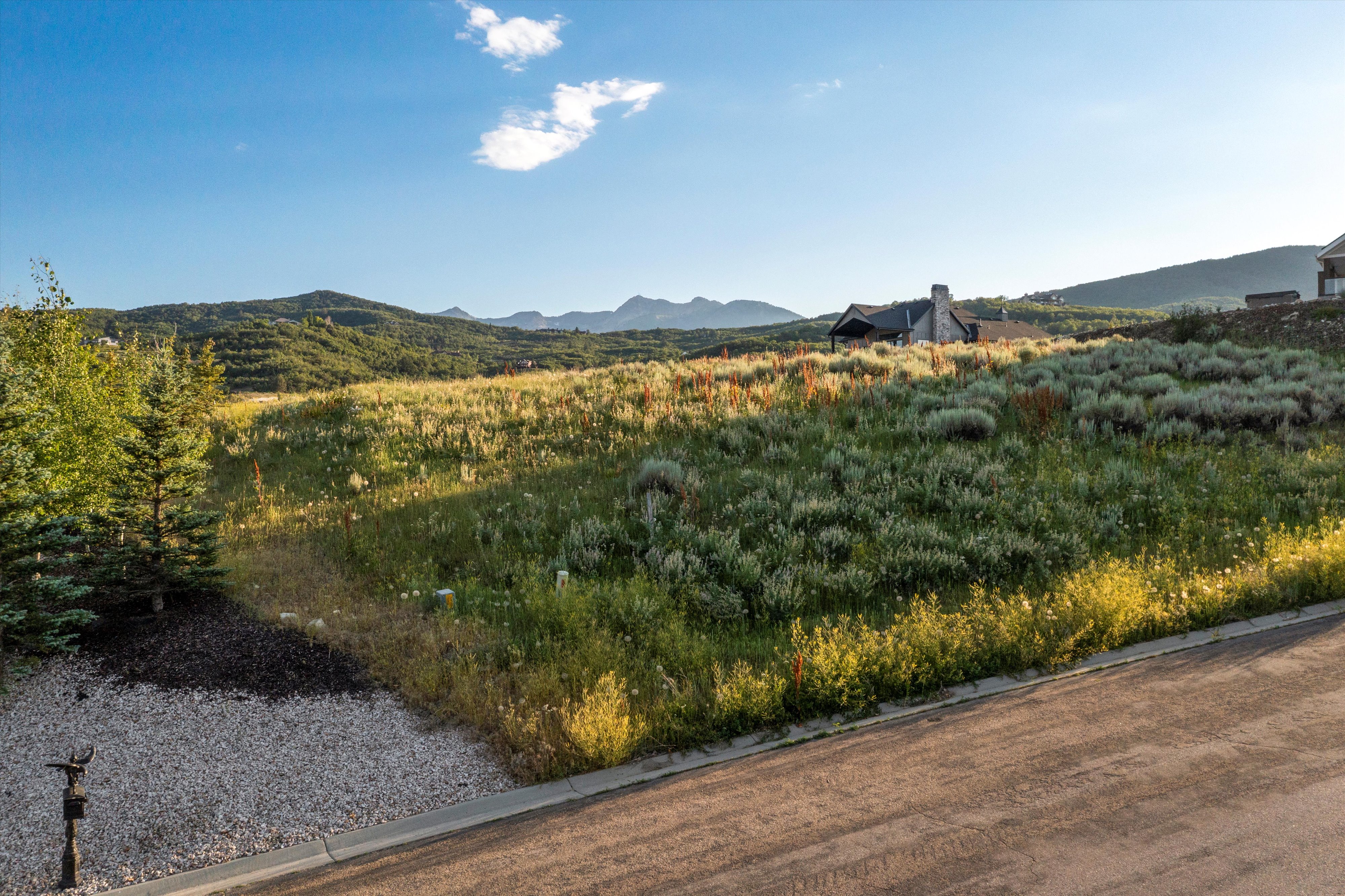 Expansive natural landscape featuring rolling hills and distant mountains