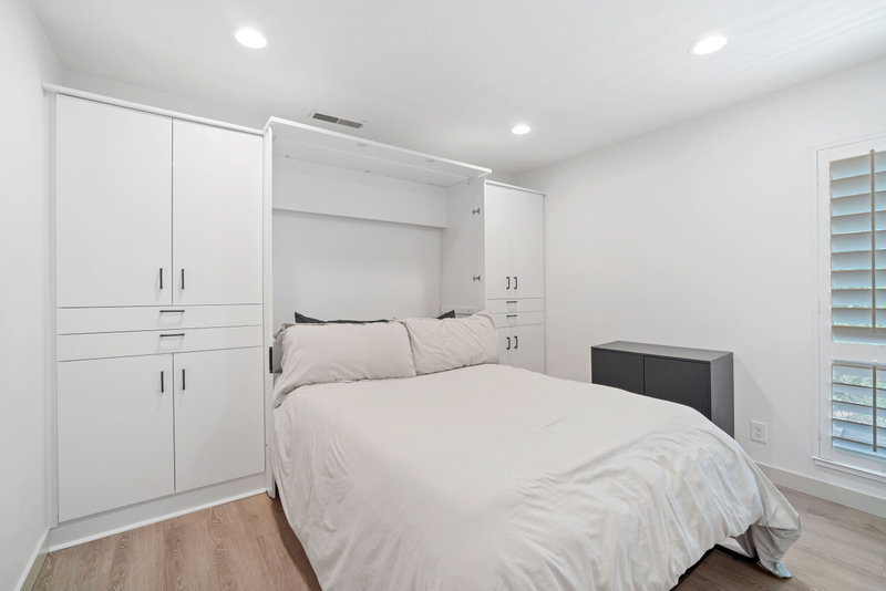 Second bedroom with built-in Murphy bed