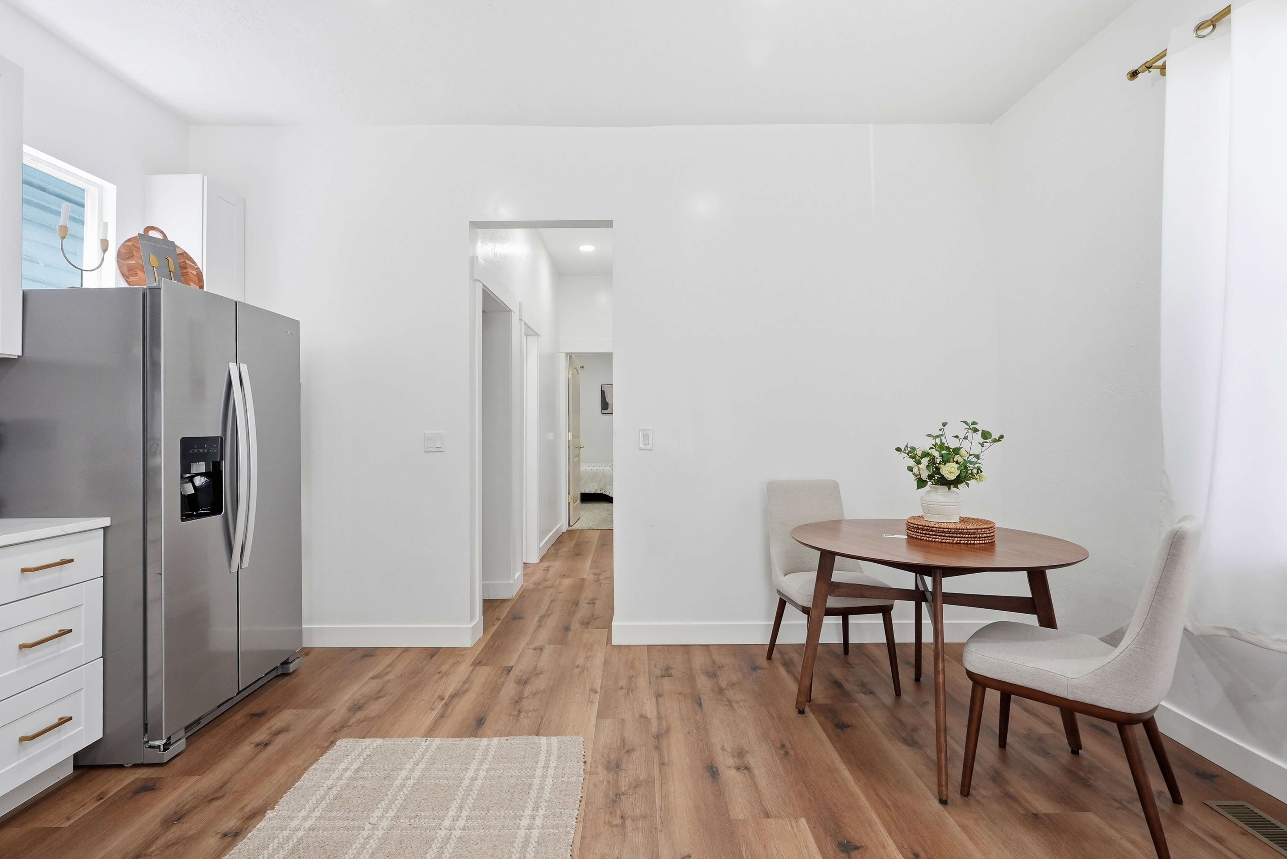 The Fridge, Washer & Dryer are all included.