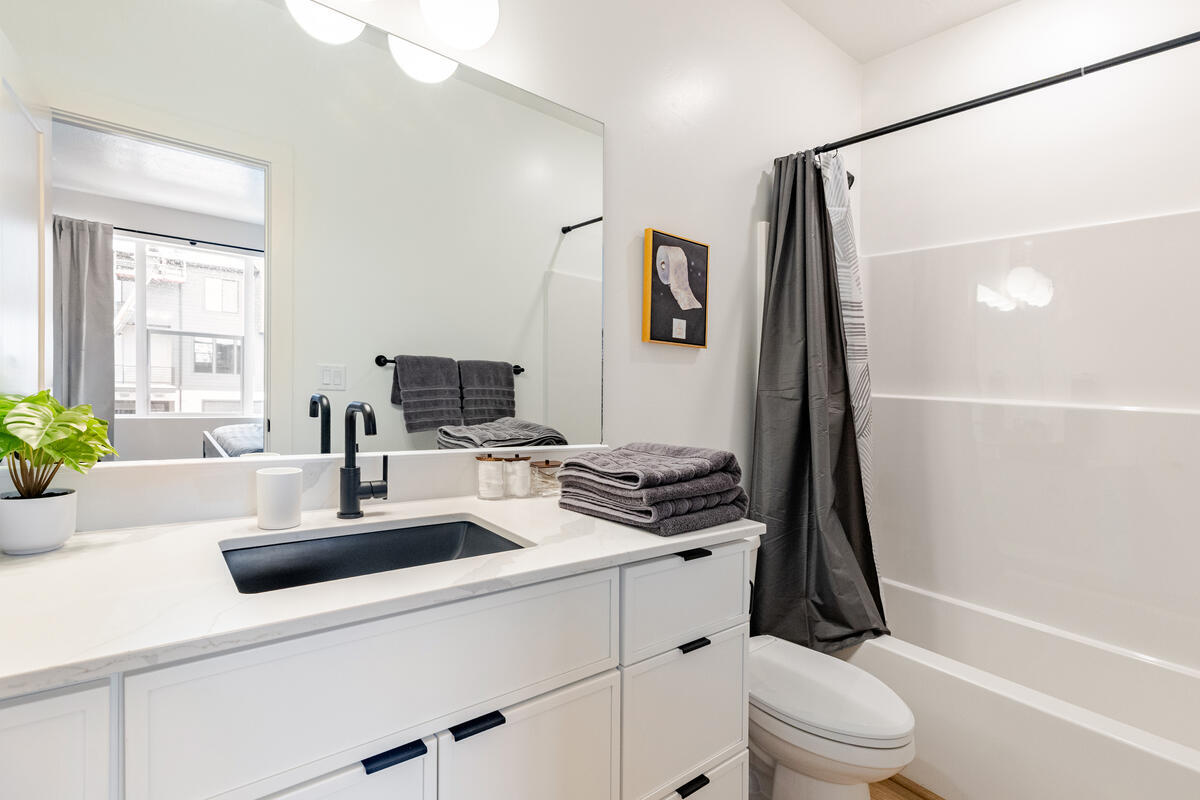Primary ensuite full bathroom. Bidet and seat warmer included.