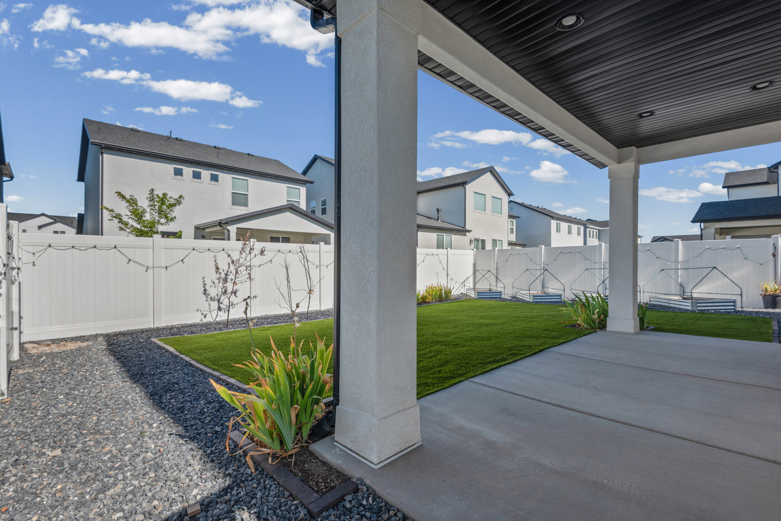 Upgraded Covered Back Patio