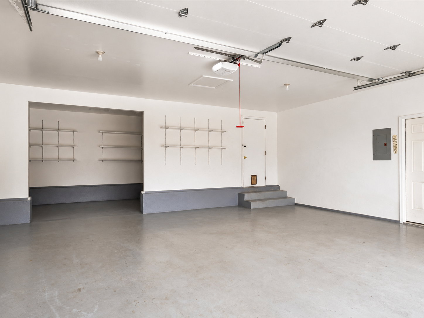 Garage with attached shop/storage space