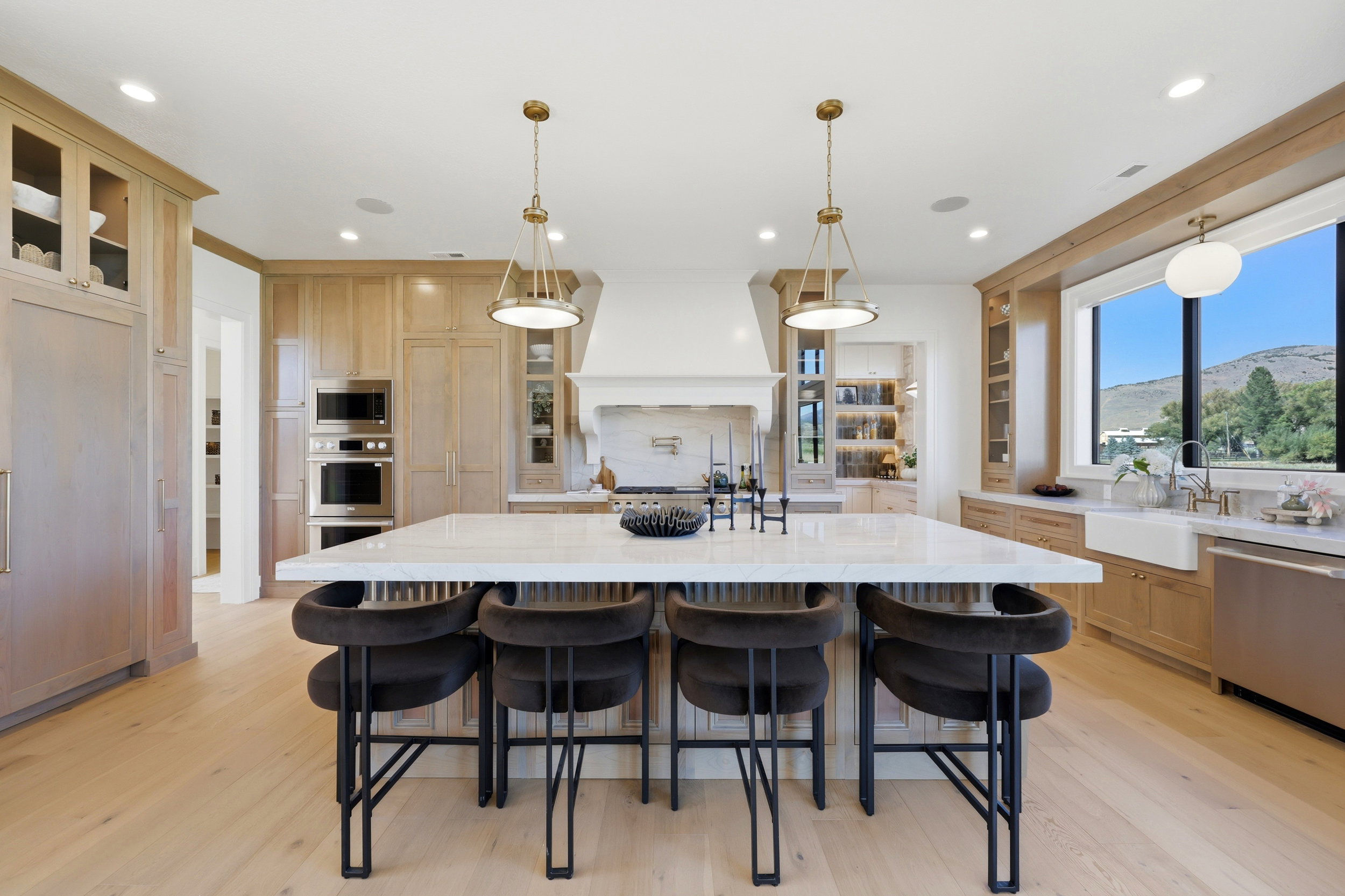Custom gourmet kitchen that actually. makes you want to cook.