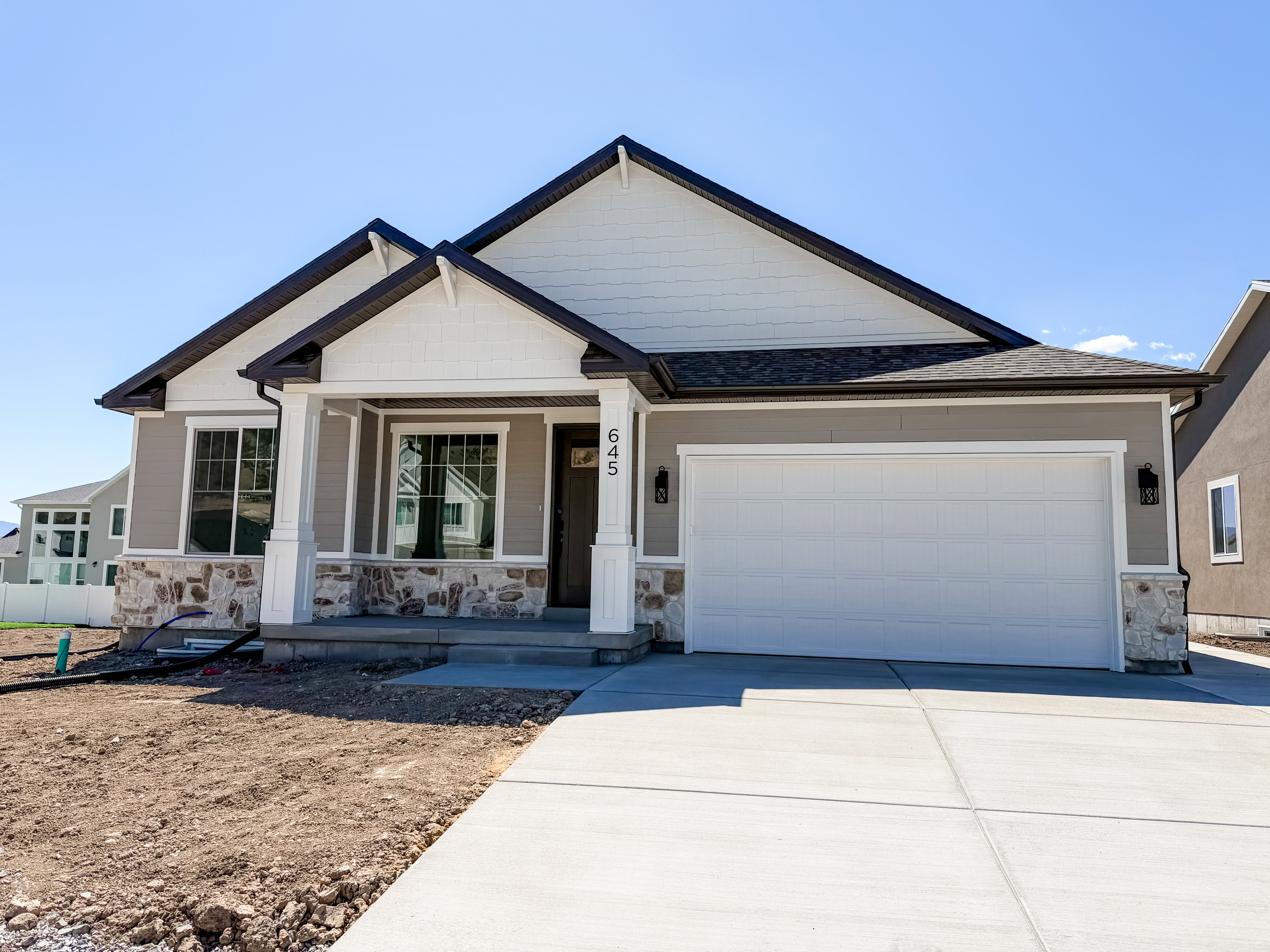 Front yard landscaping to be installed next week