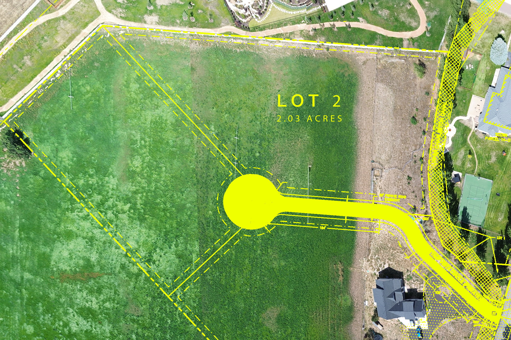 Site Plan. Indicating lot boundaries and area for the property