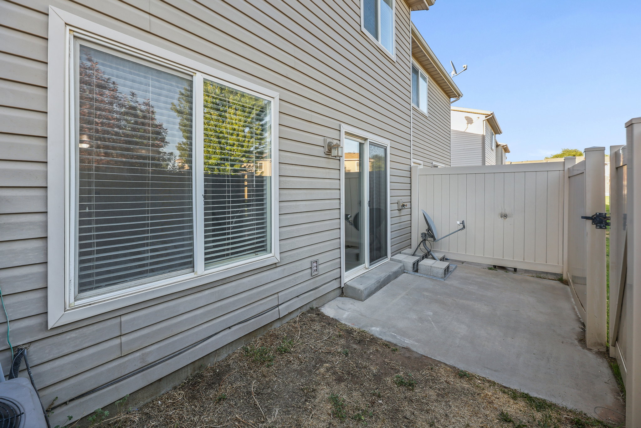 Enclosed Patio with Grass Area